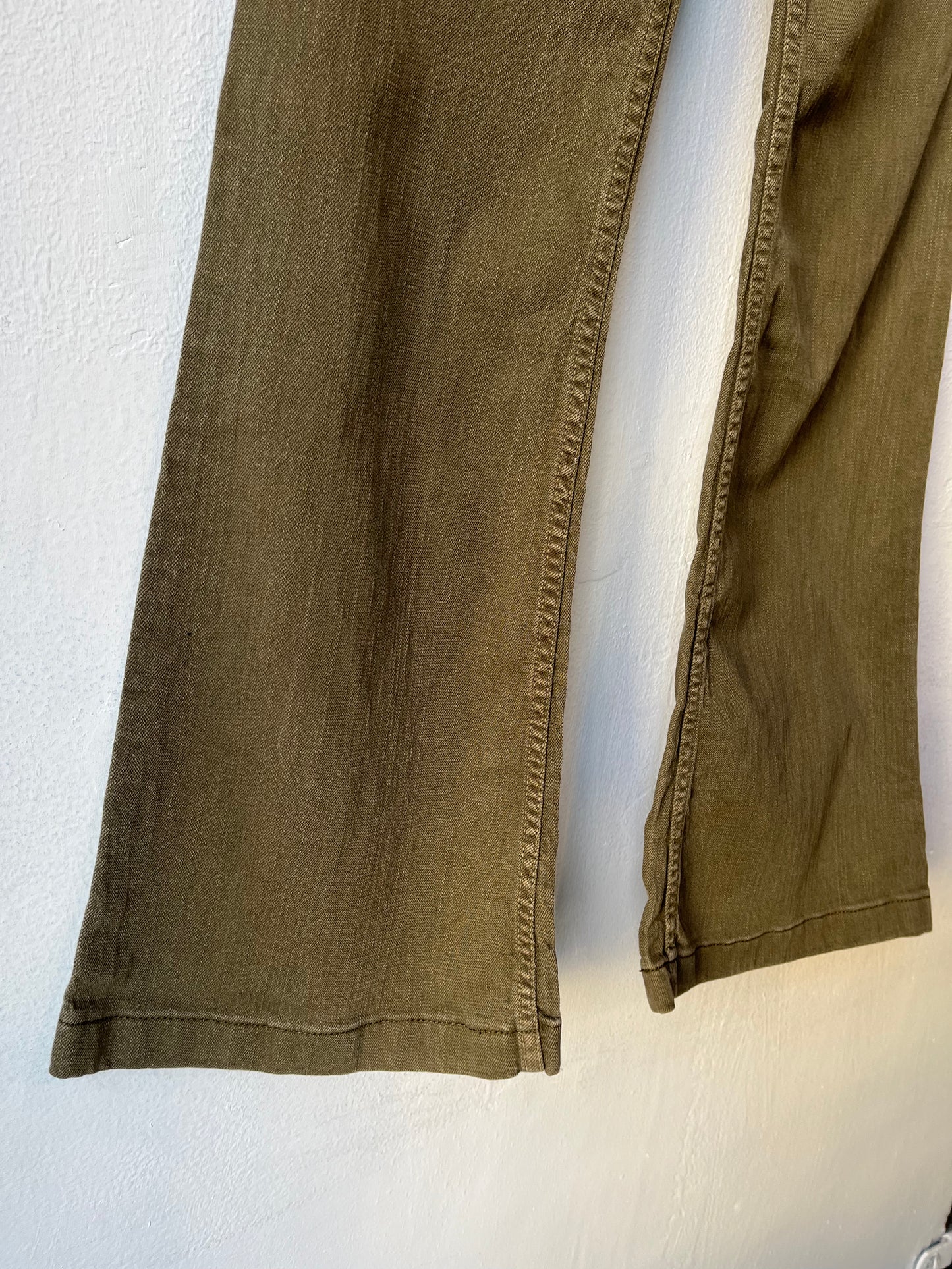 Y2K Green Flare Jeans 26"