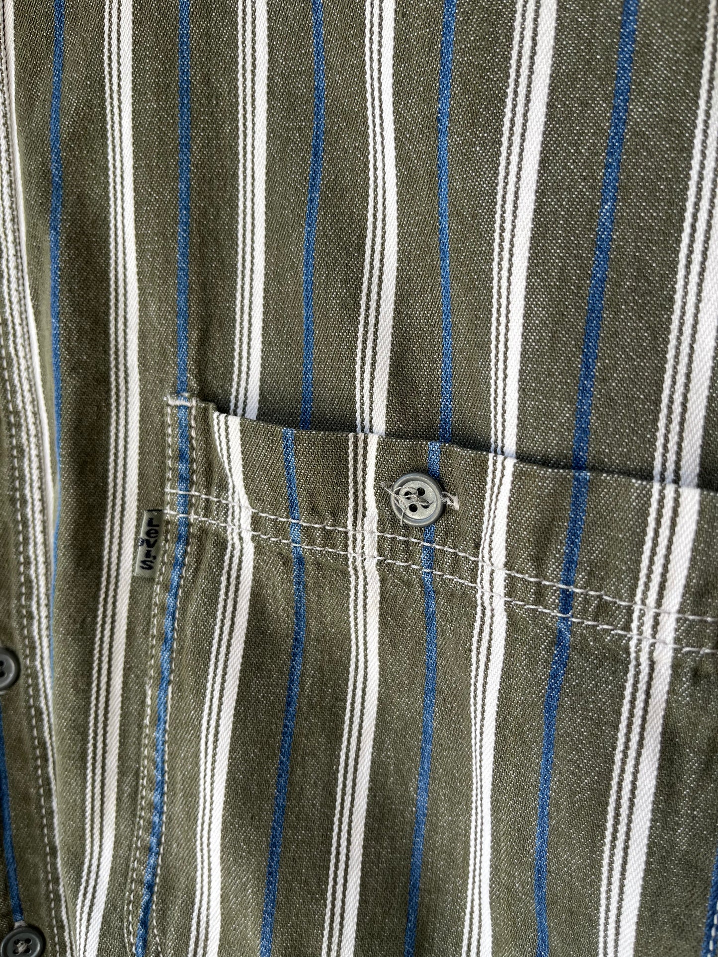 Y2K Levi's Striped Button Up Shirt
