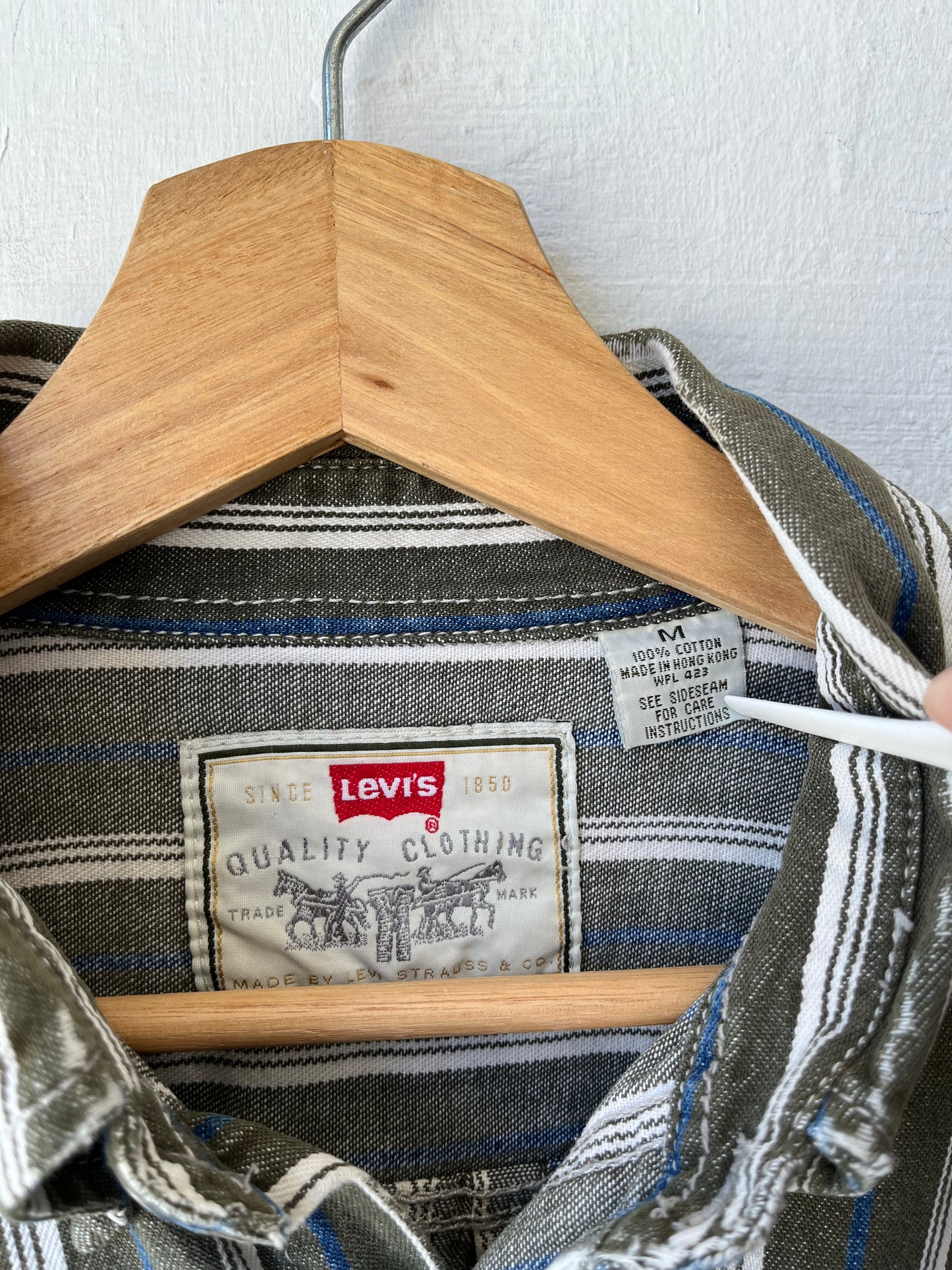 Y2K Levi's Striped Button Up Shirt
