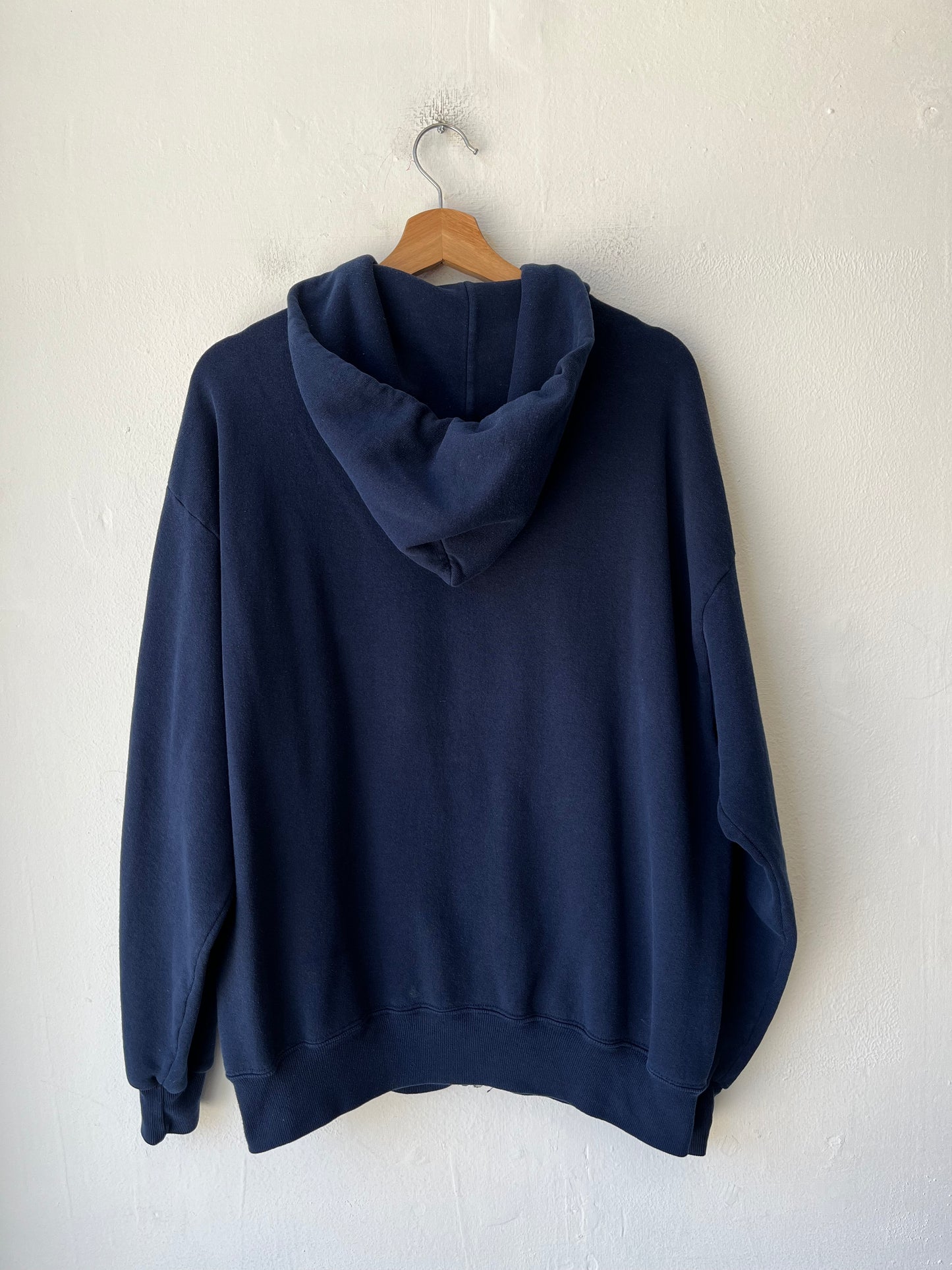 90's Navy Zip Up Hoodie
