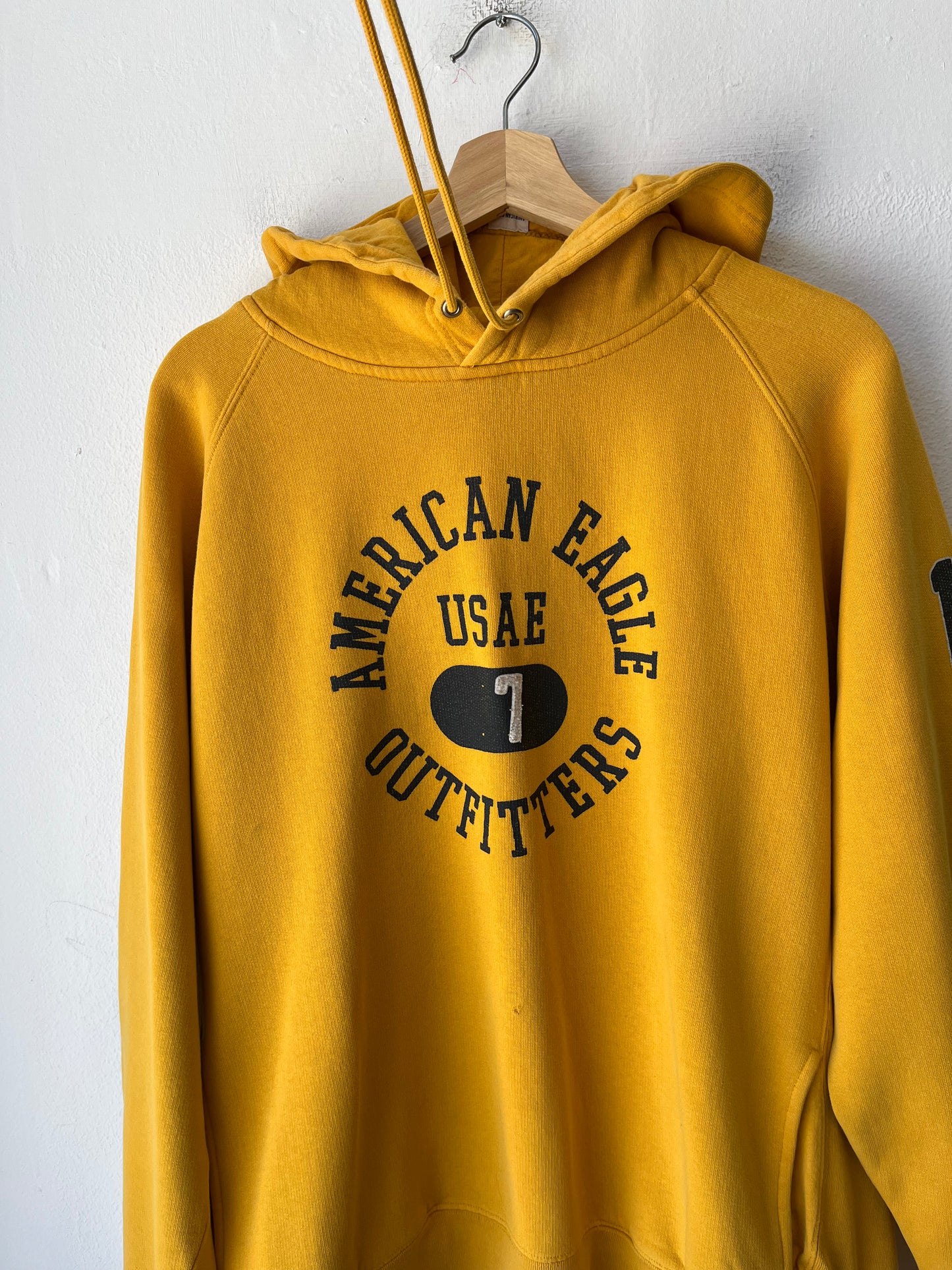Y2K American Eagle Yellow Hoodie