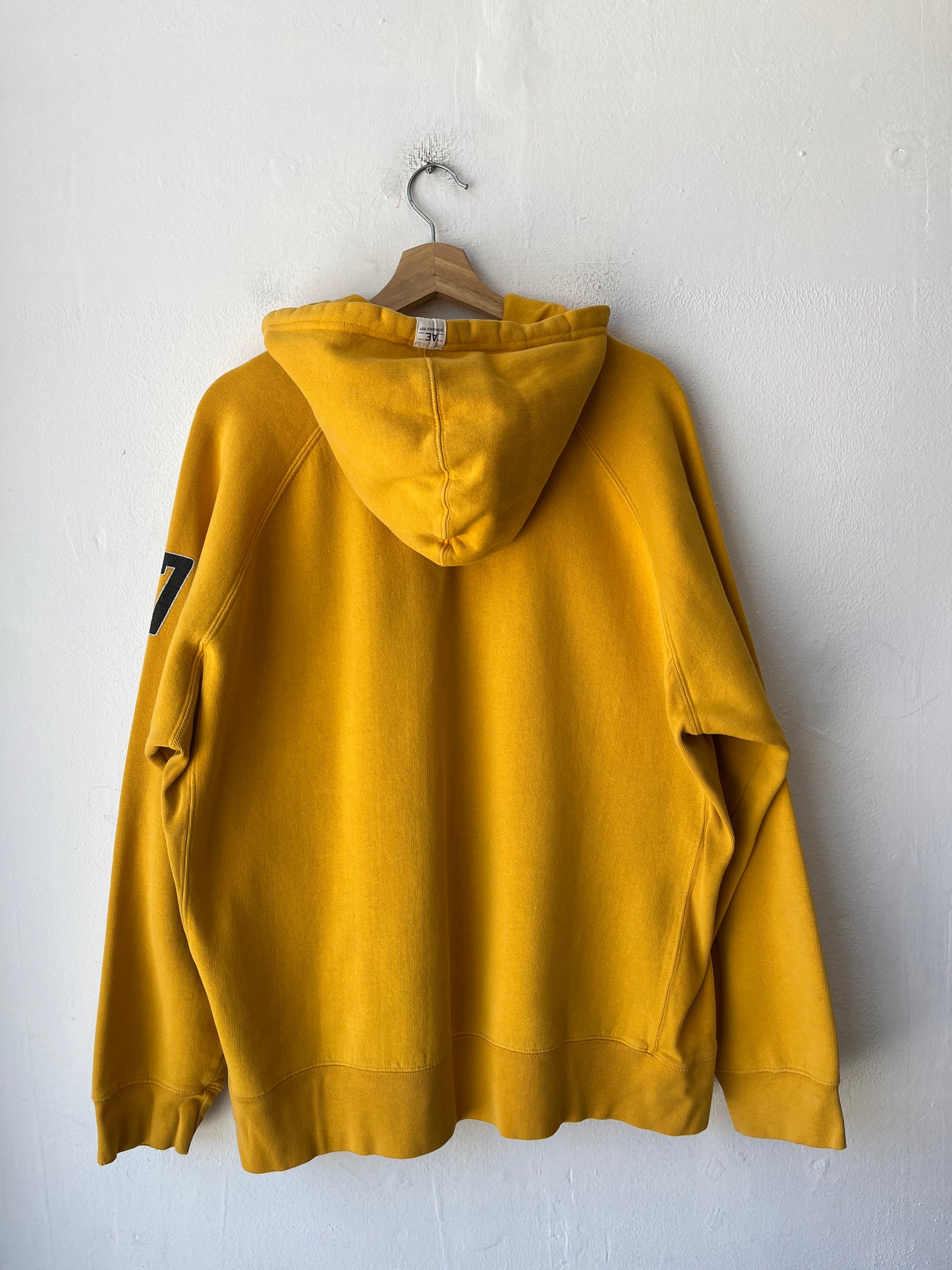 Y2K American Eagle Yellow Hoodie