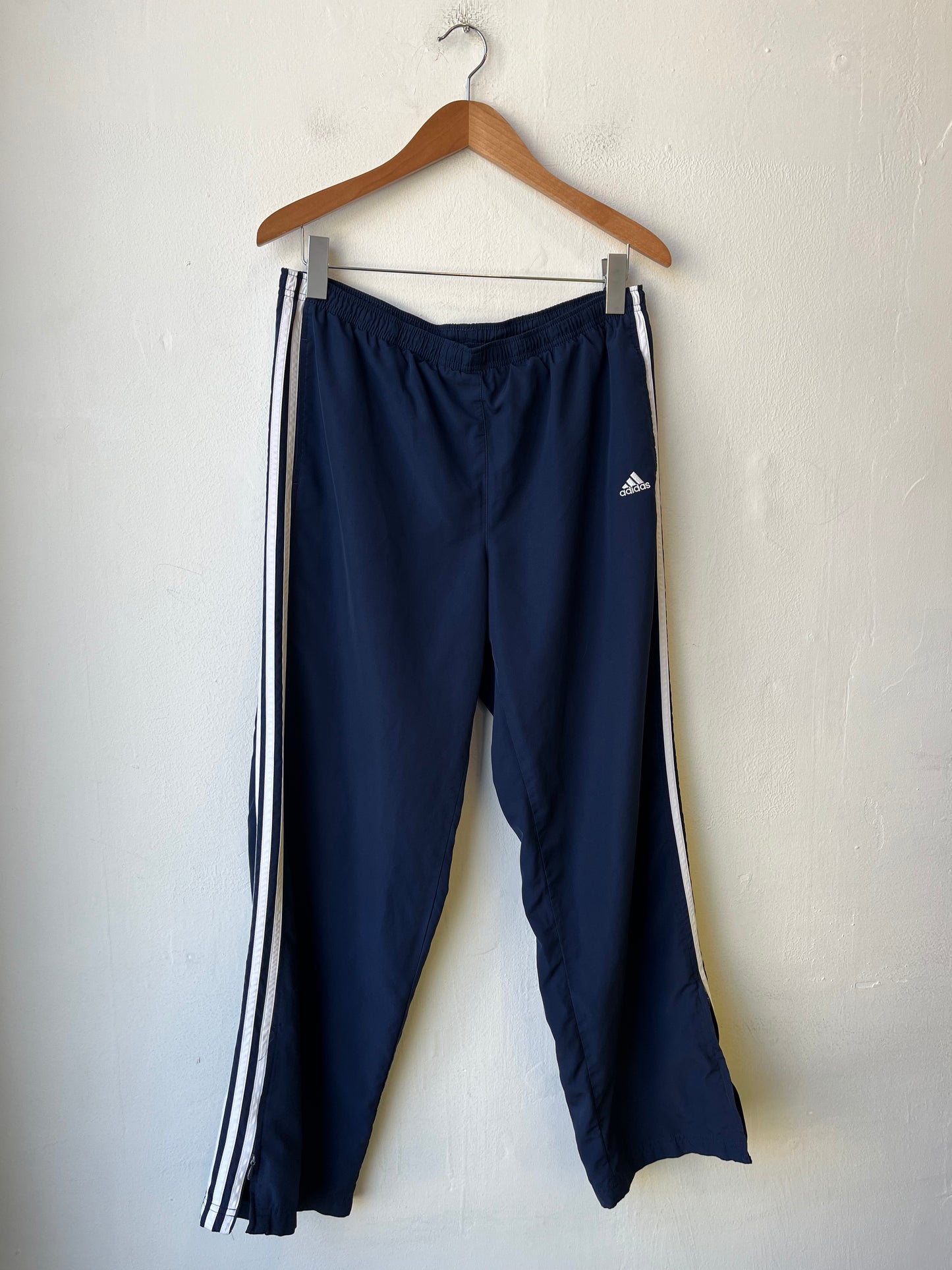 Y2K Adidas Navy Track Pants 28-38"