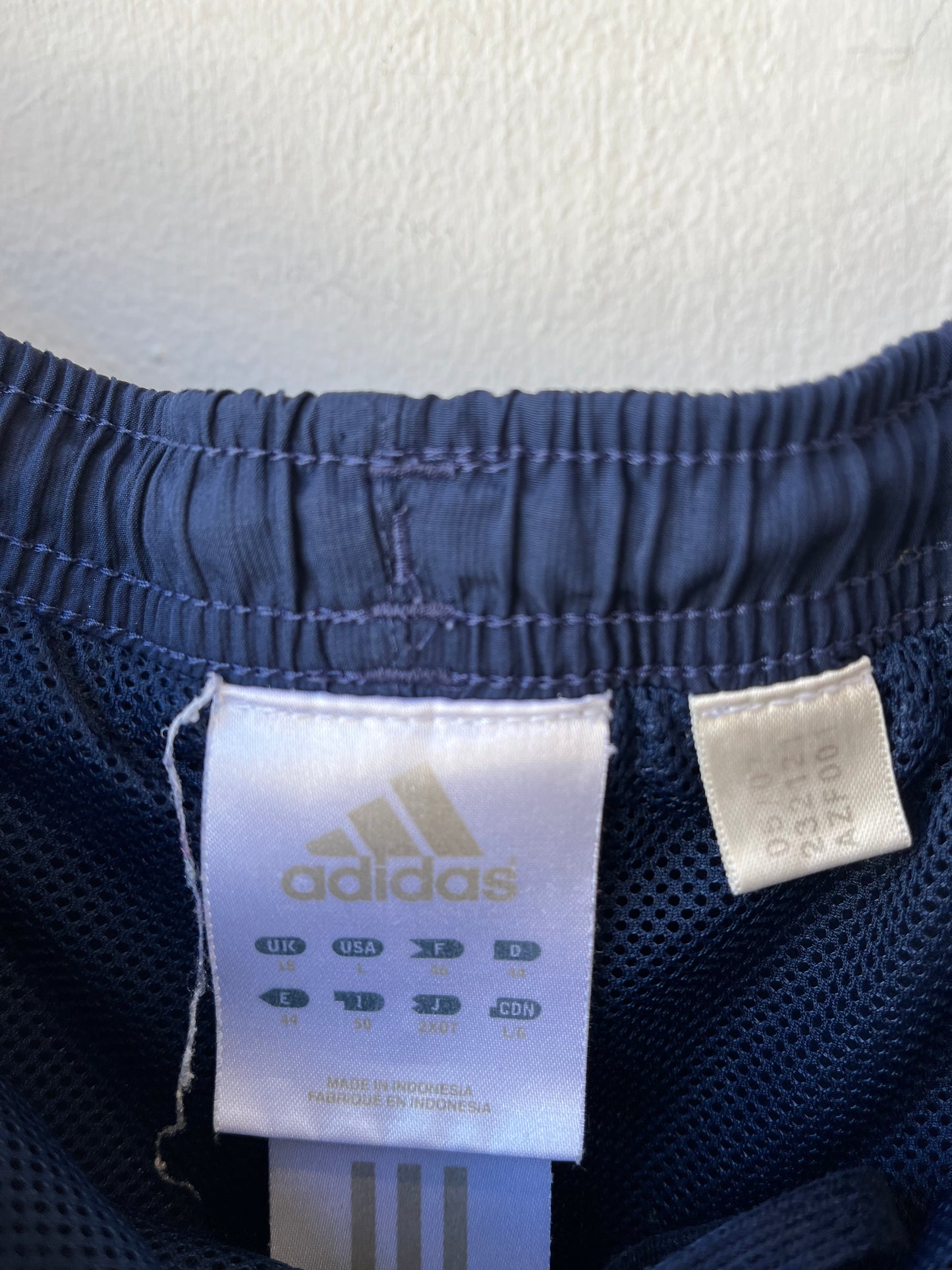 Y2K Adidas Navy Track Pants 28-38"