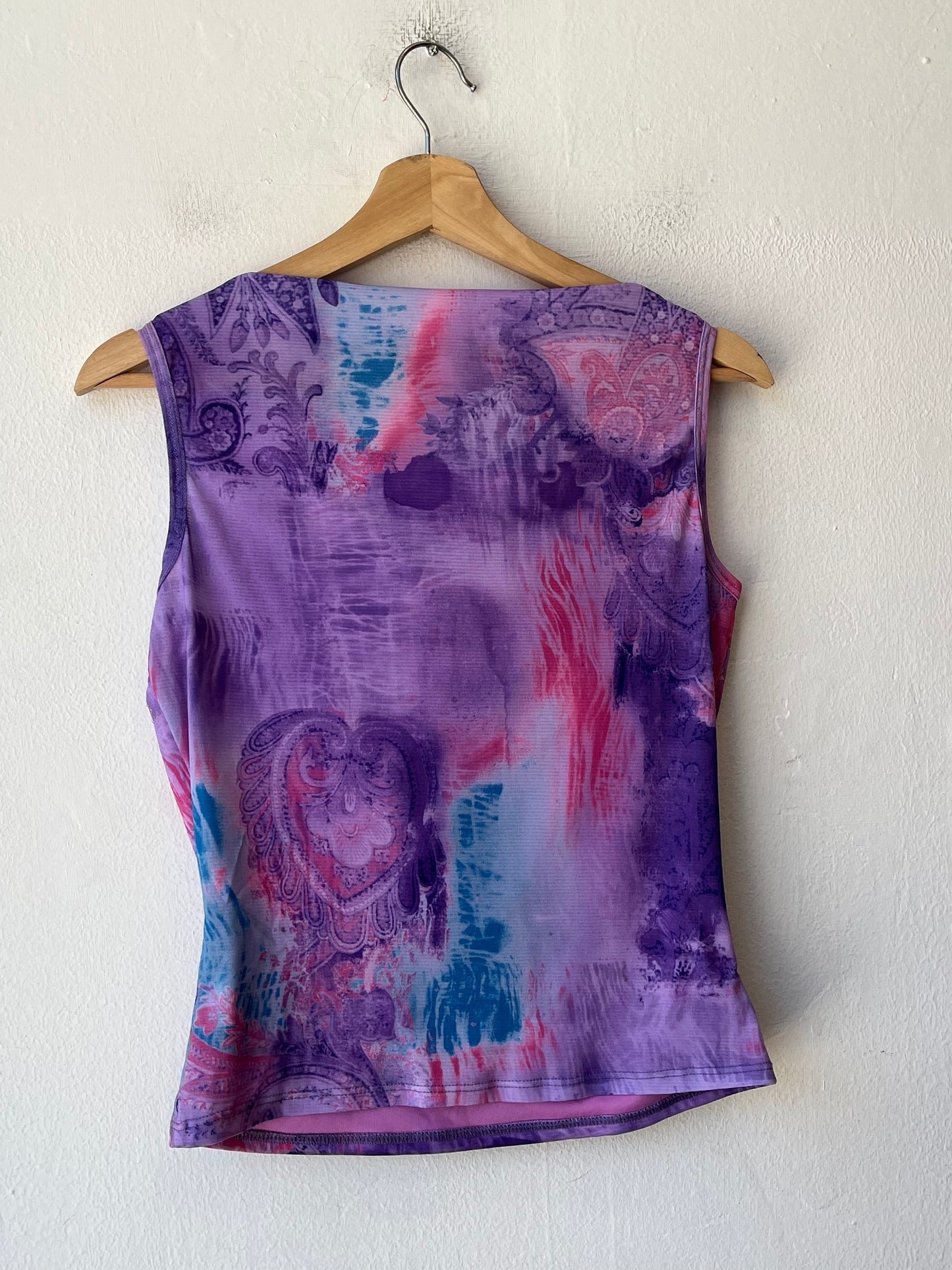 90's Sparkly Cowl Neck Top