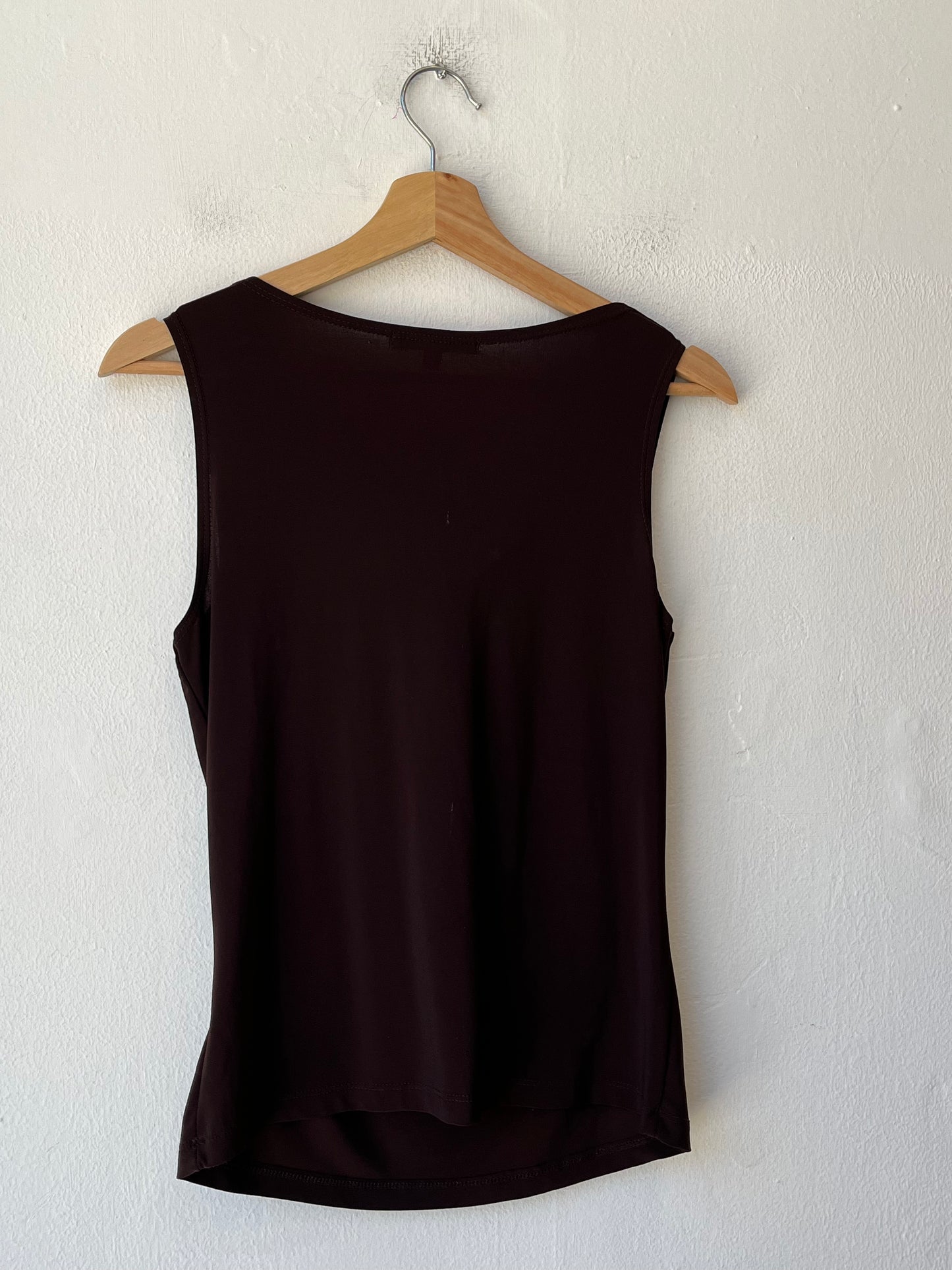 90's Brown Cowl Neck Top