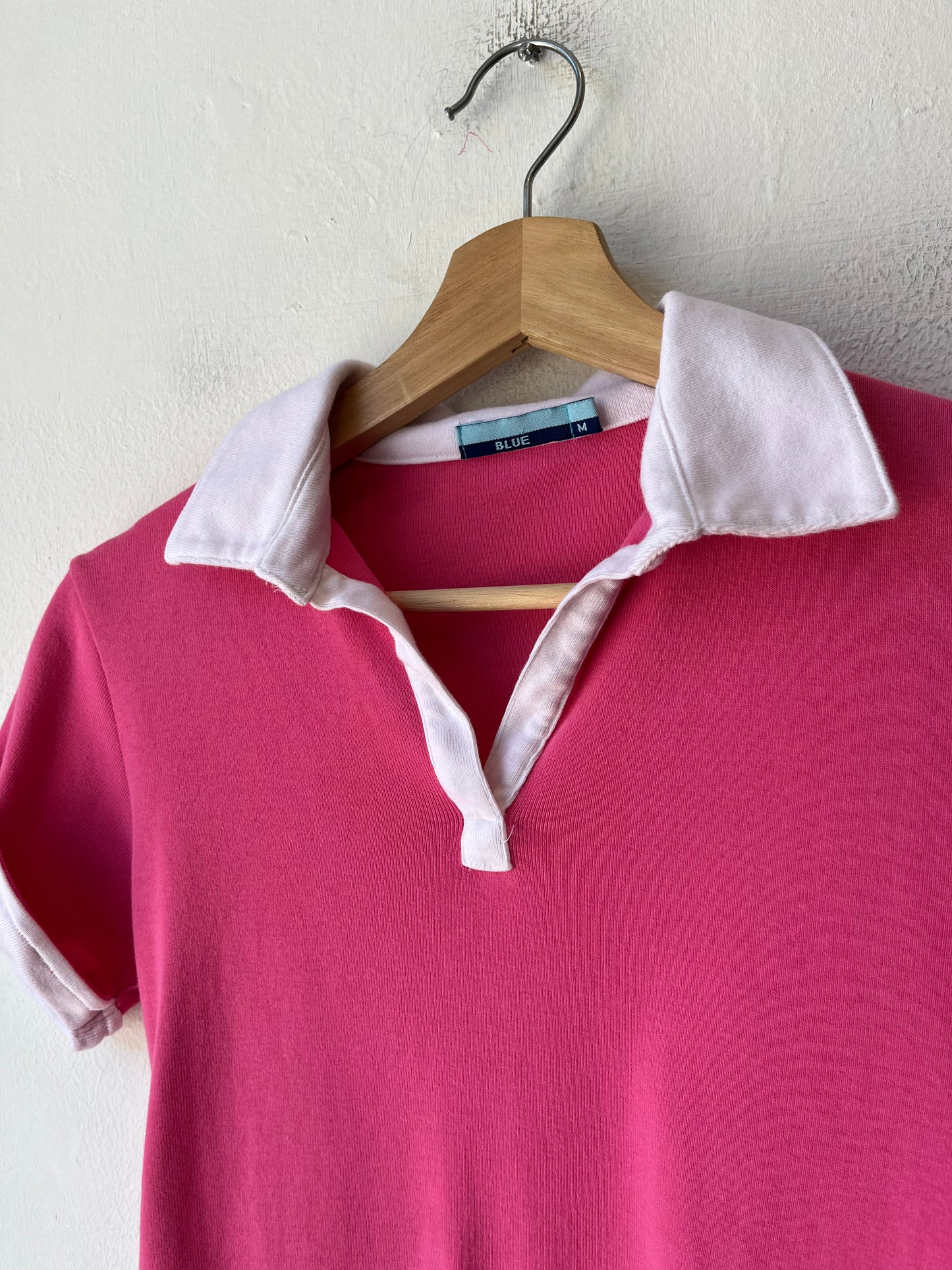 Y2K Pink Polo Shirt