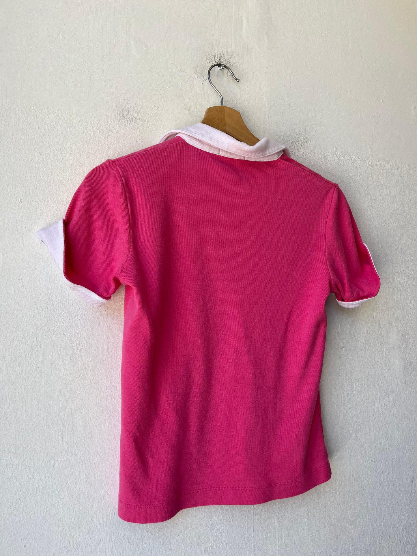 Y2K Pink Polo Shirt