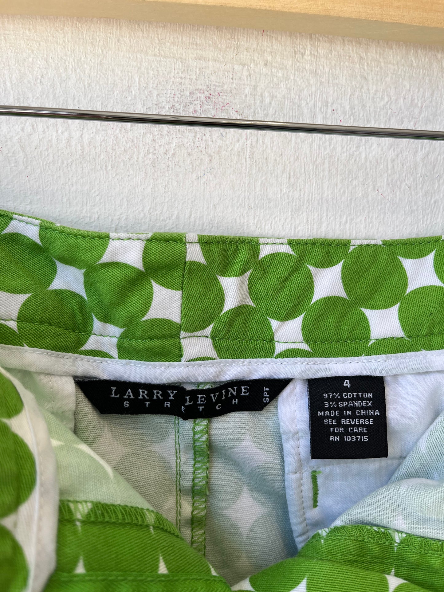 Y2K Green Pattern Skirt 28"