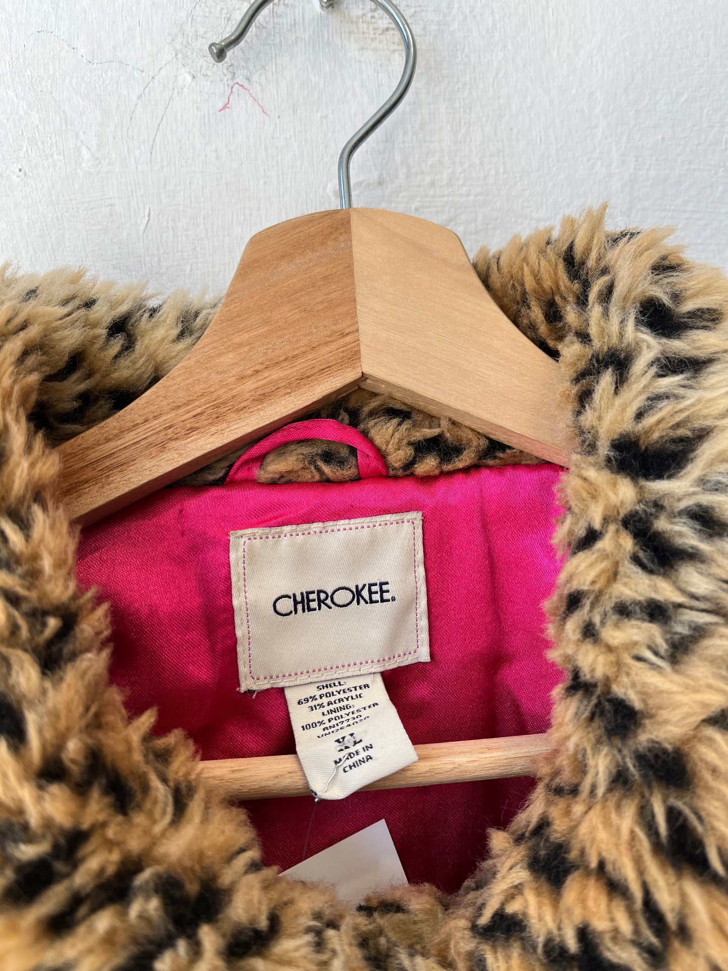 Y2K Fuzzy Leopard Jacket