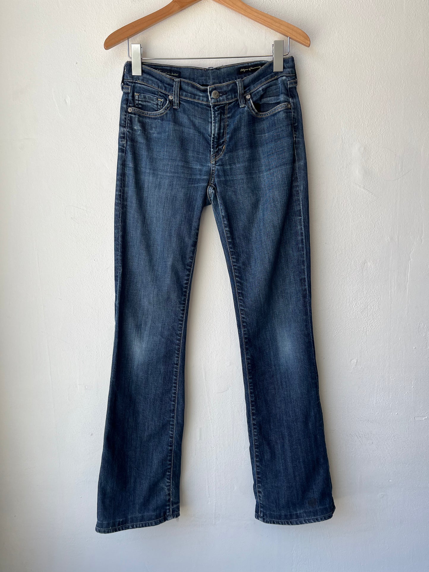 Y2K Dark Wash Boot Cut Jeans 29"