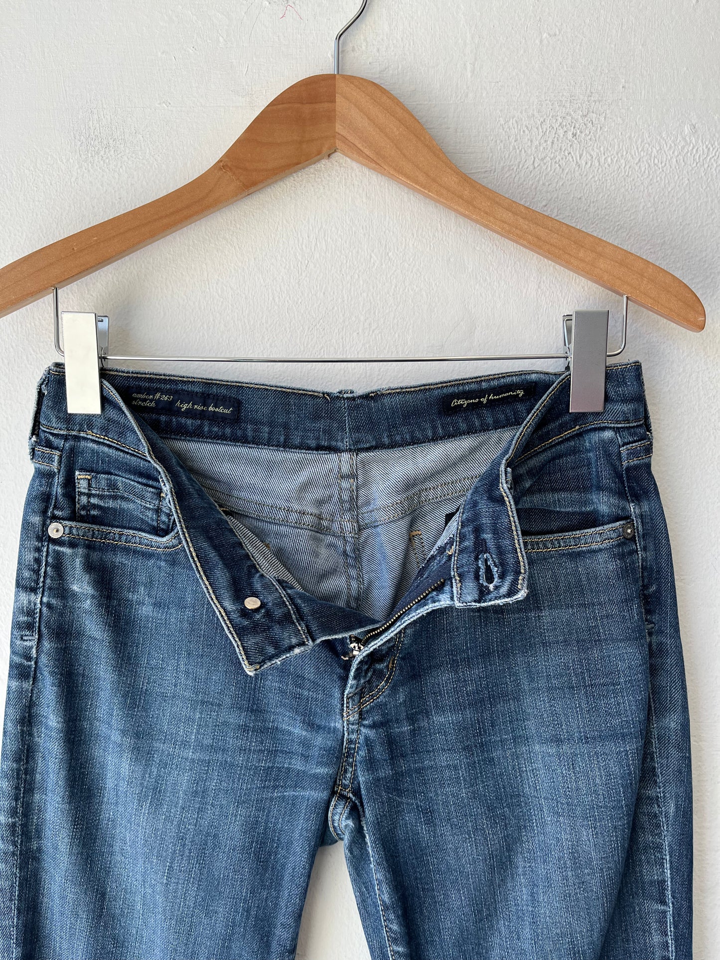 Y2K Dark Wash Boot Cut Jeans 29"