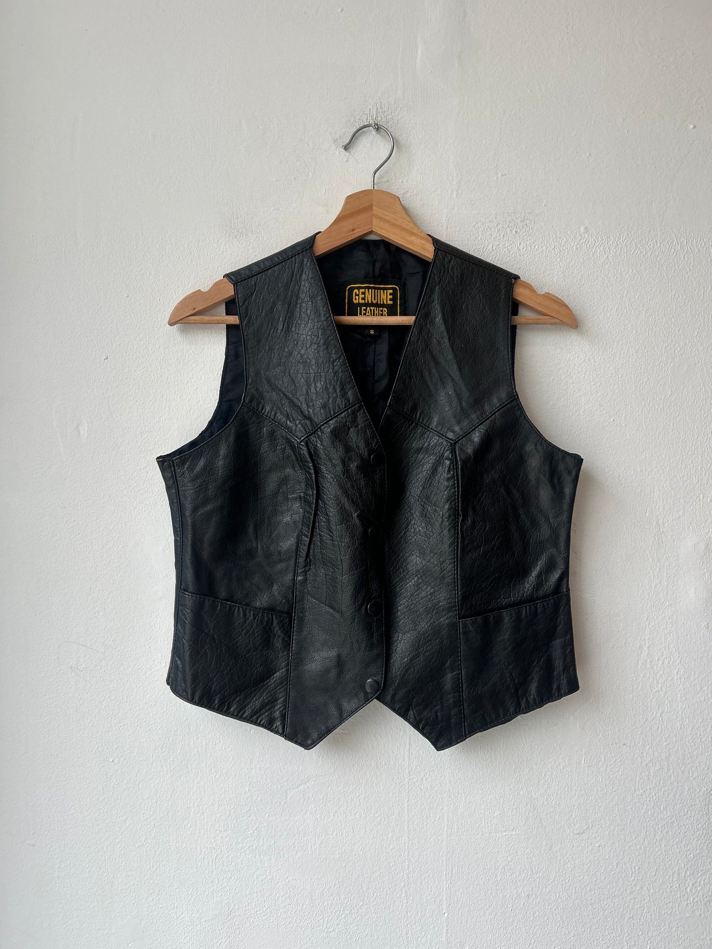 90's Leather Vest