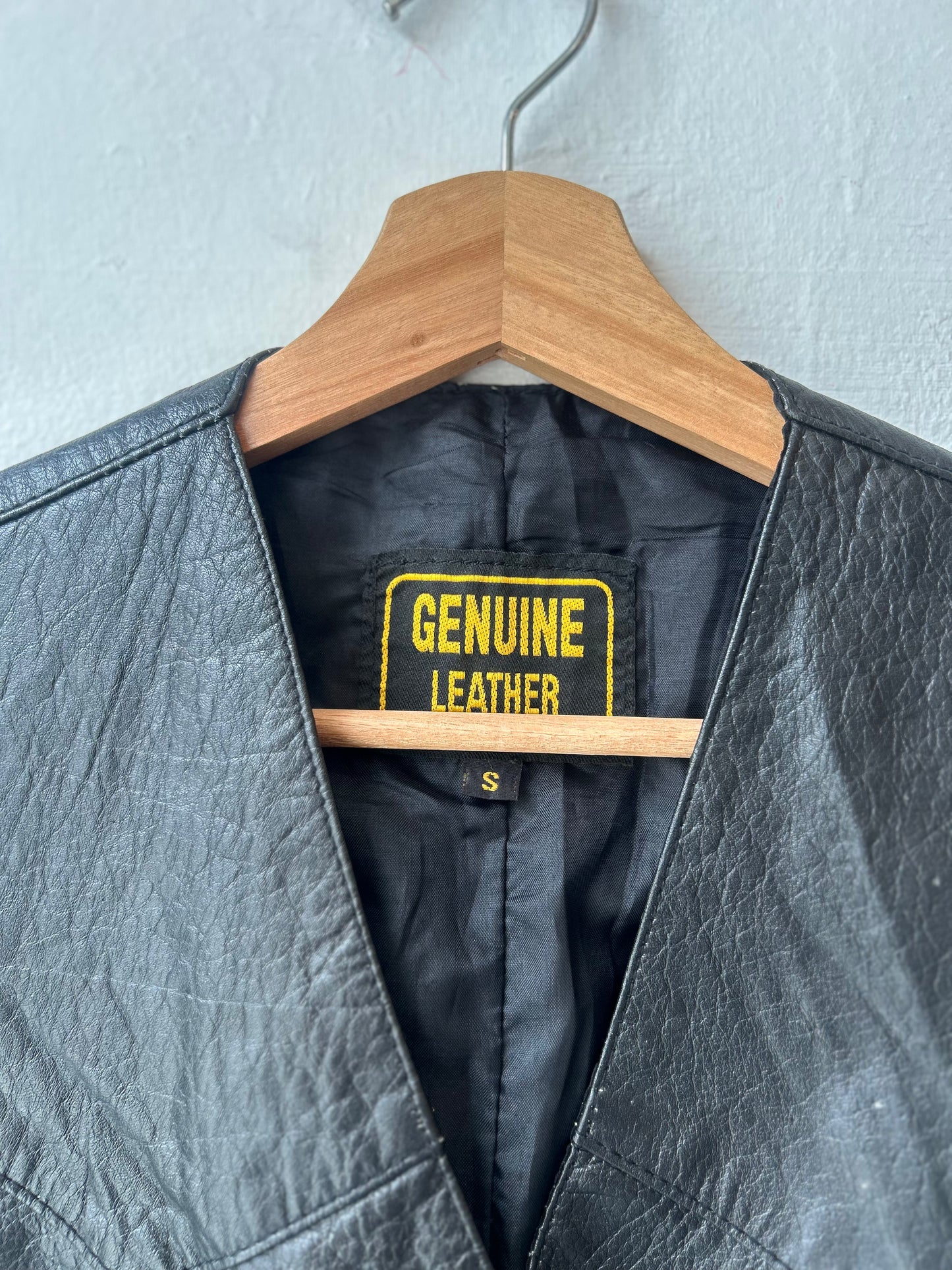 90's Leather Vest