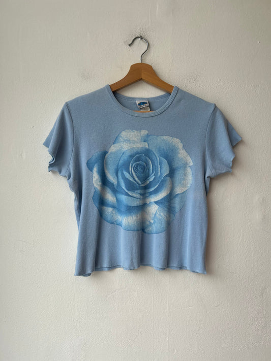 90's Blue Rose Top