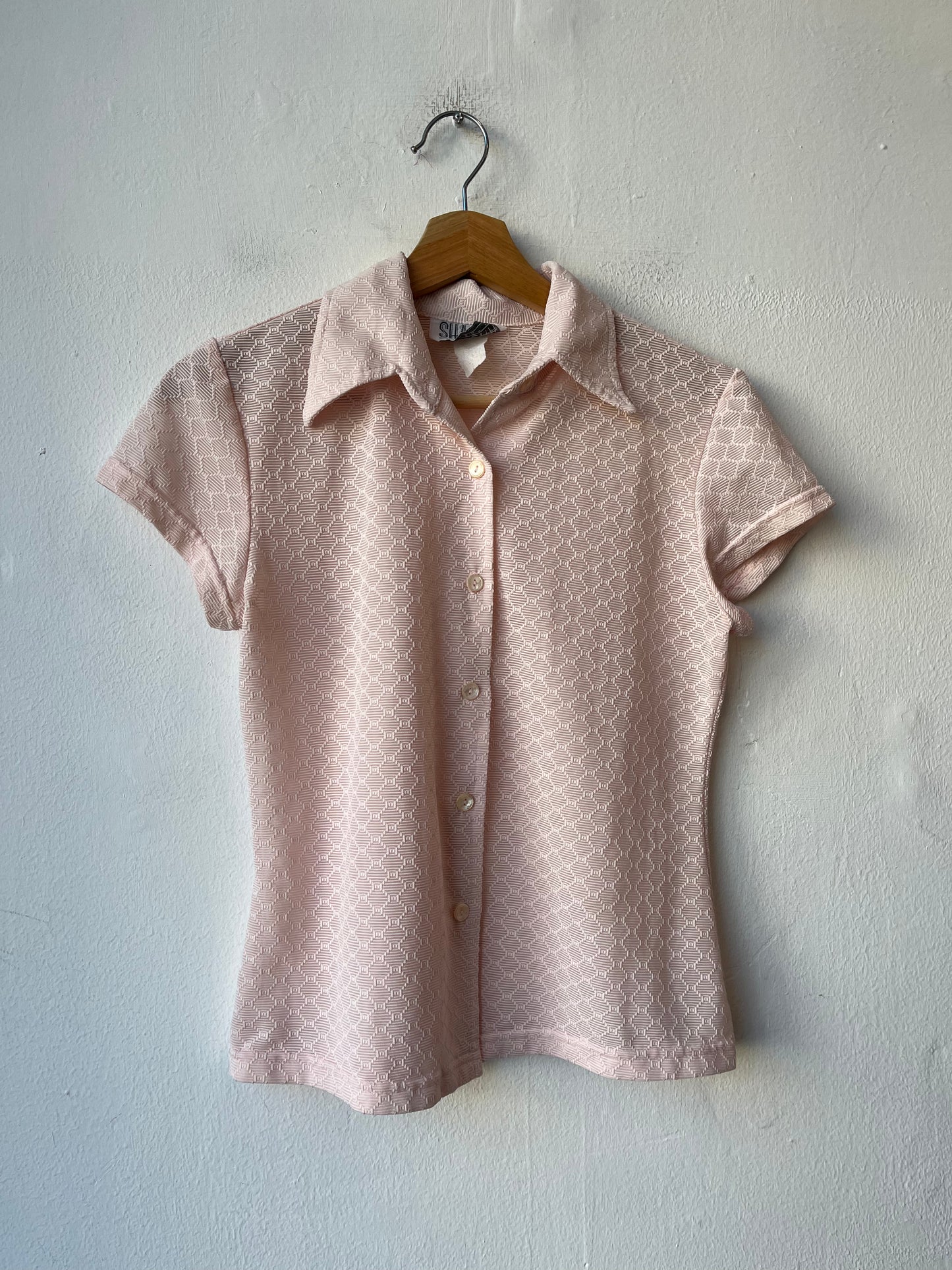 90's Sheer Collared Blouse