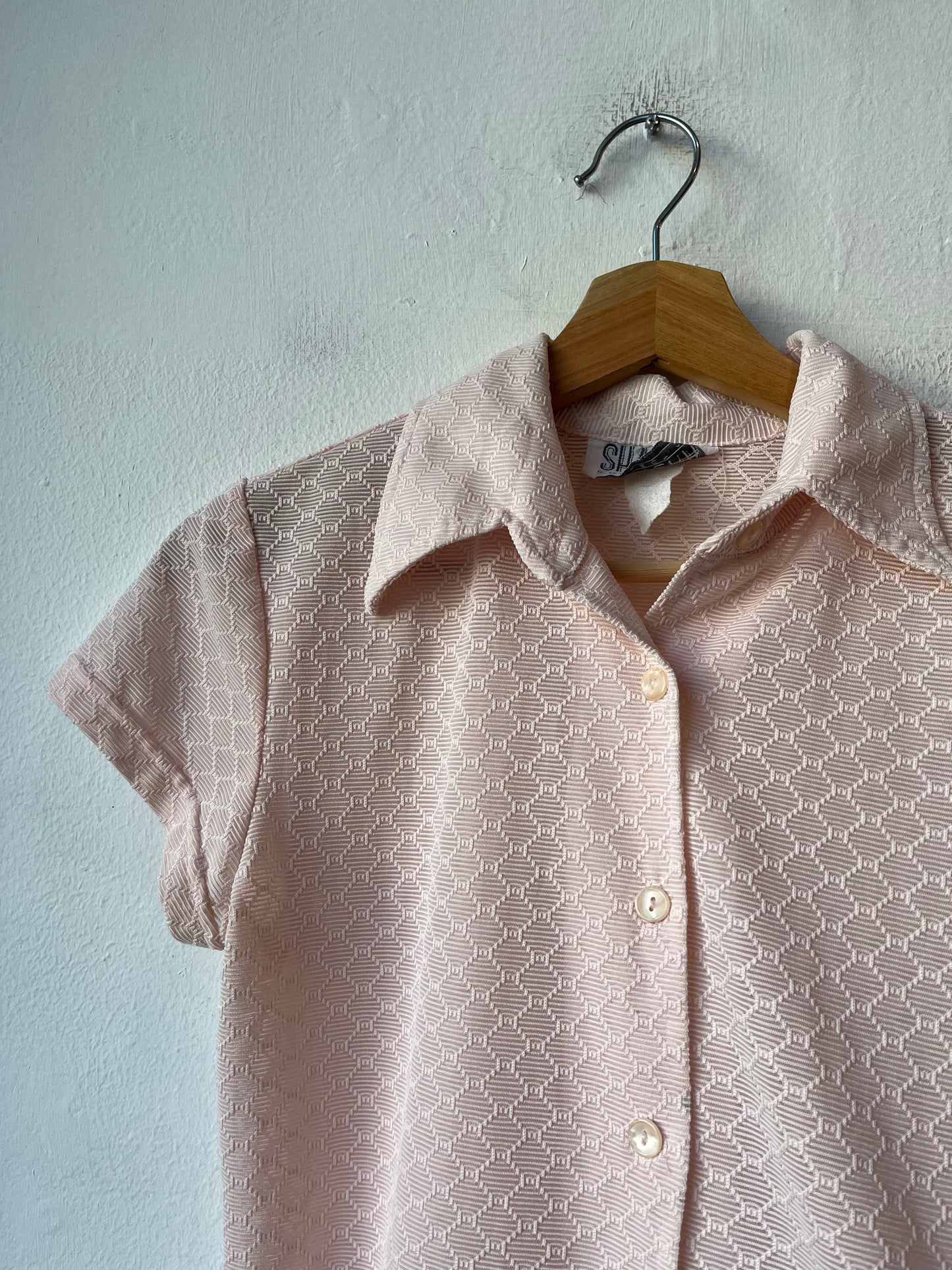90's Sheer Collared Blouse