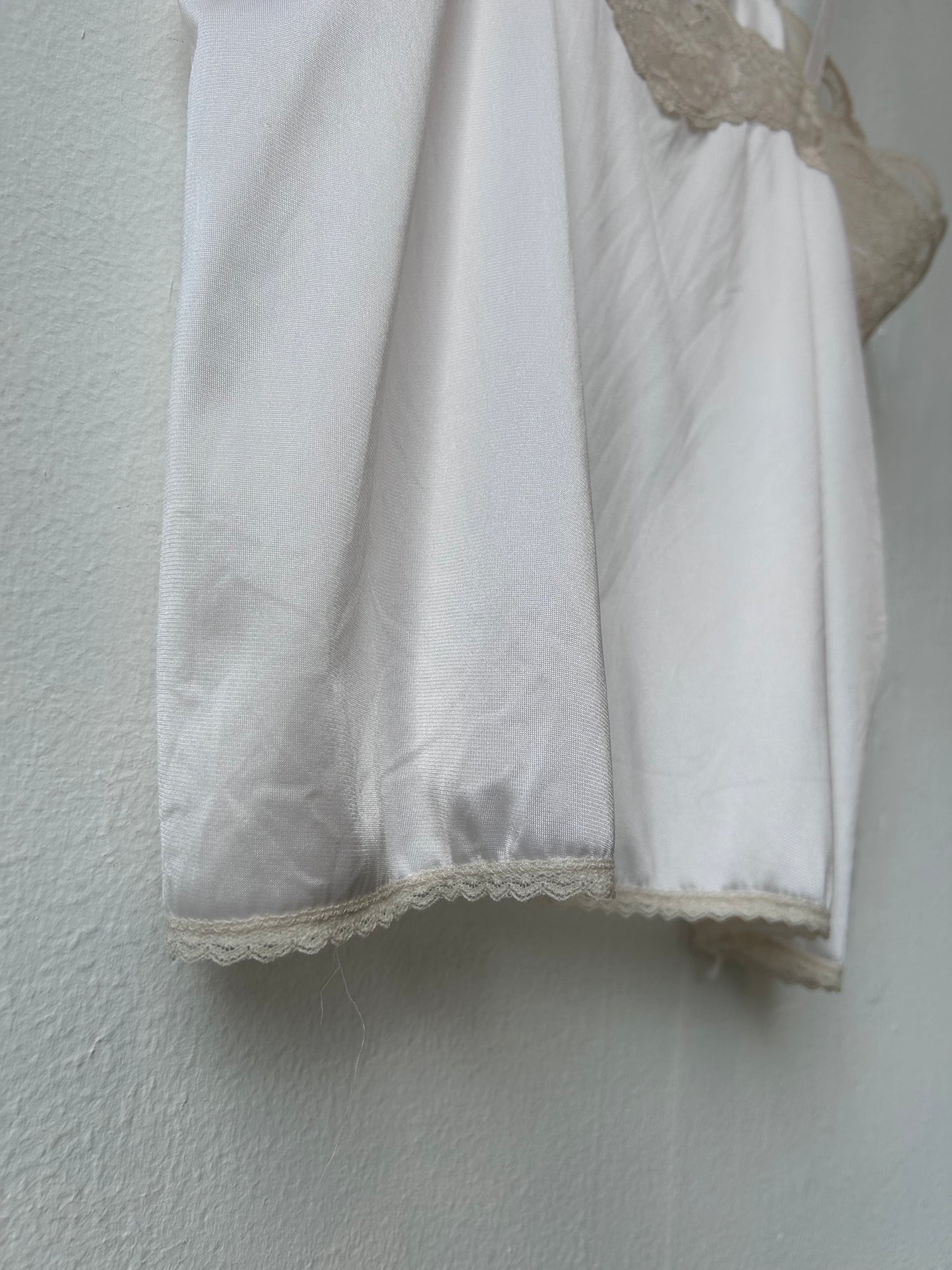 80's White Lace Top