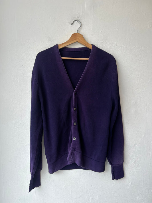80's Purple Knit Cardigan