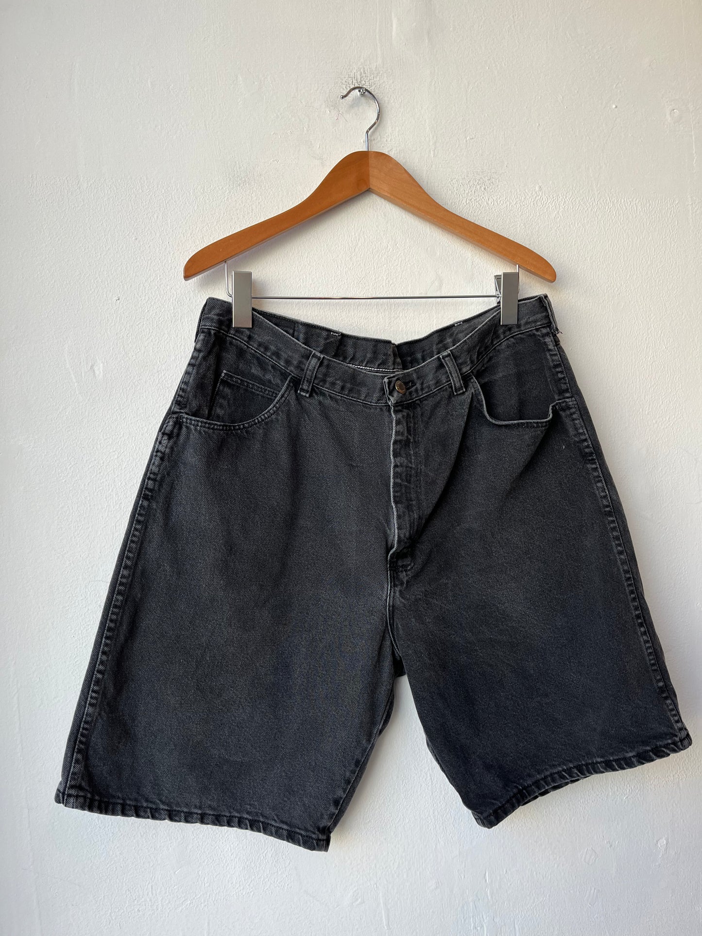 Y2K Black Wrangler Shorts 36"