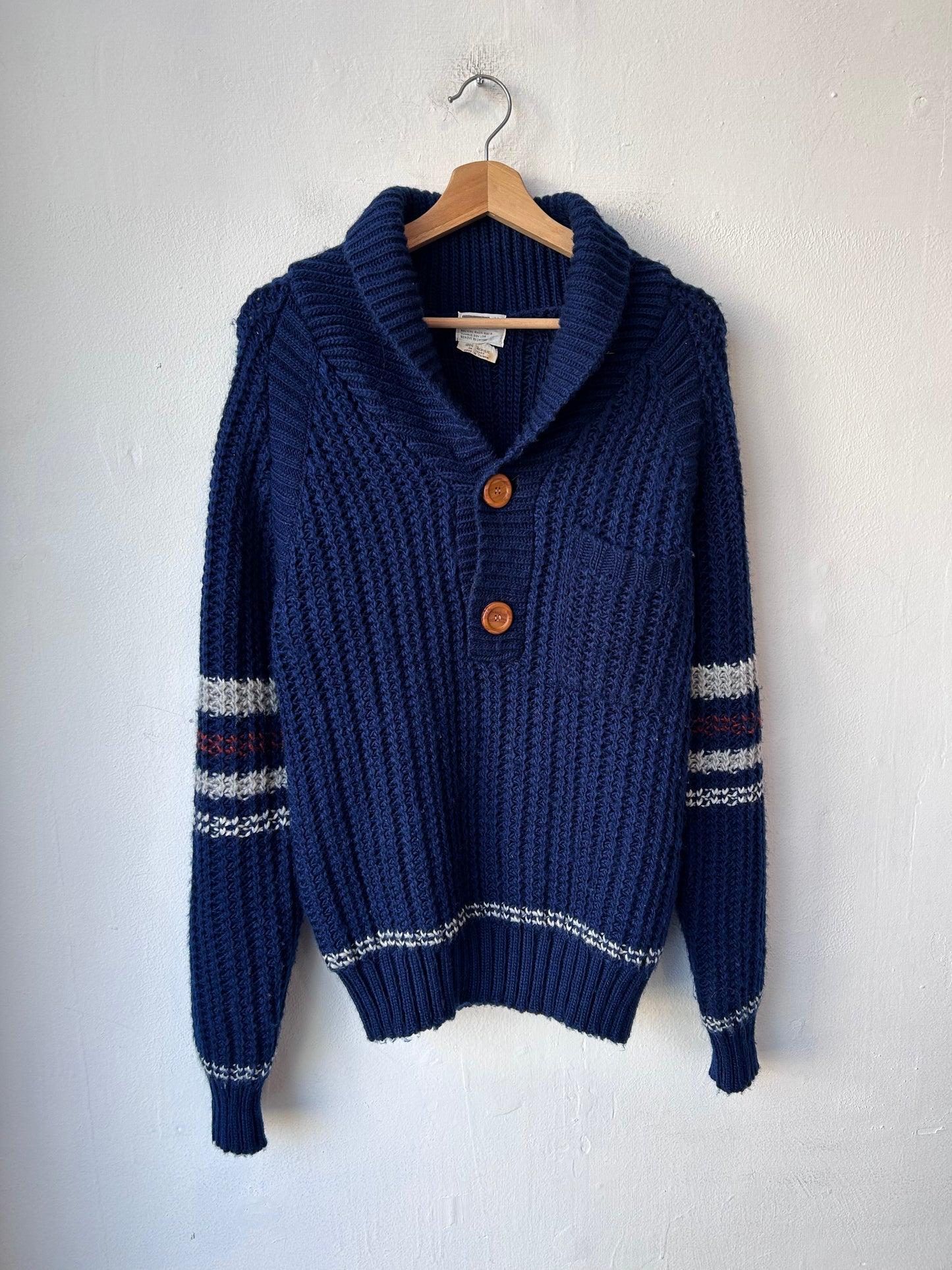 70's Montgomery Ward Navy Sweater