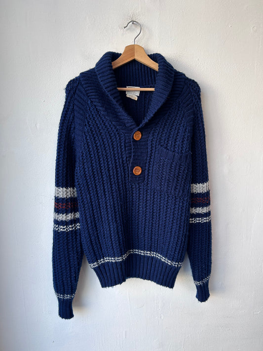 70's Montgomery Ward Navy Sweater