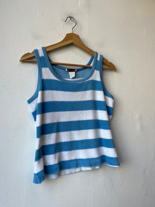 90's Striped Terry Tank Top