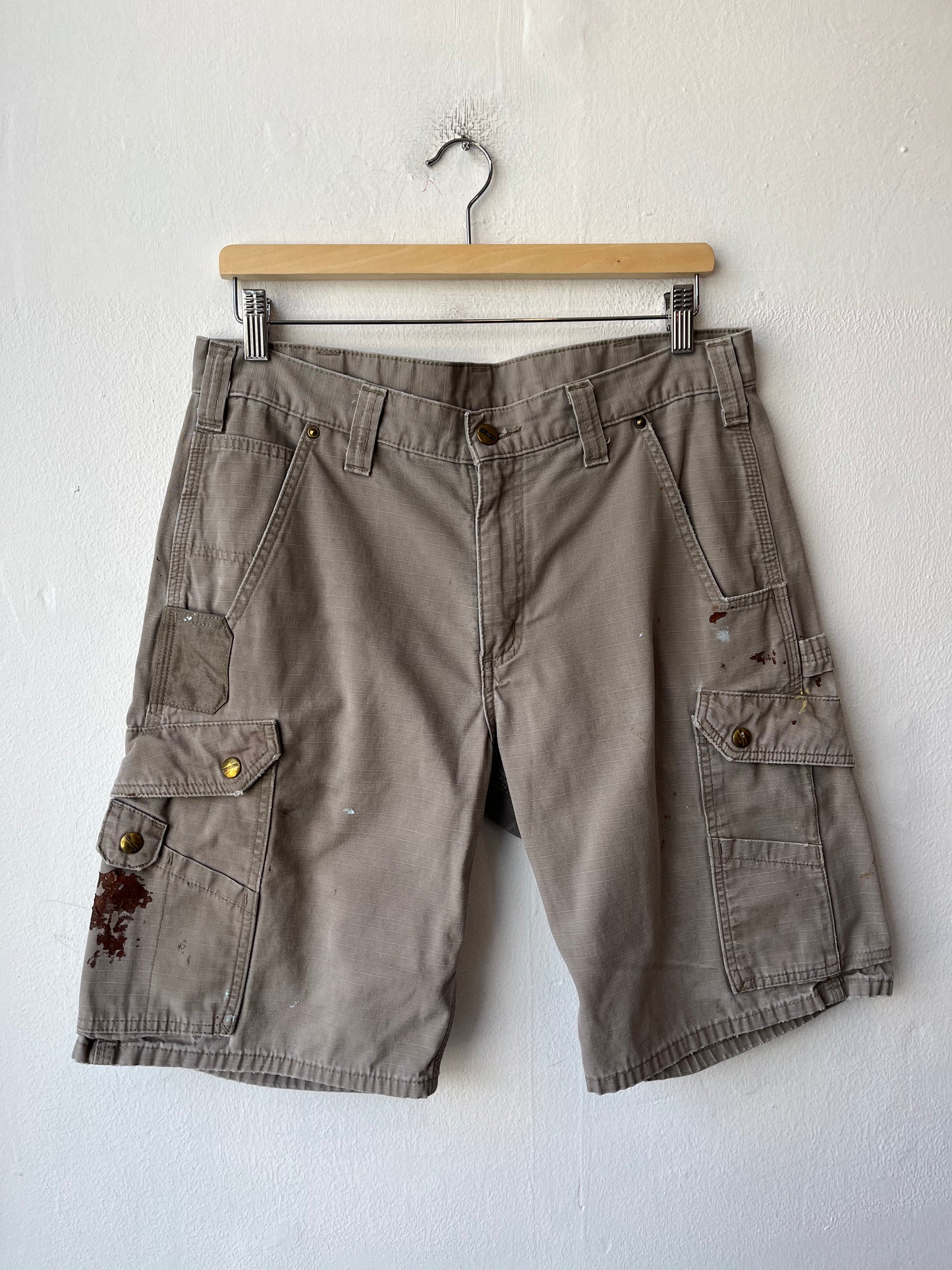 Y2K Painted Carhartt Shorts 33"
