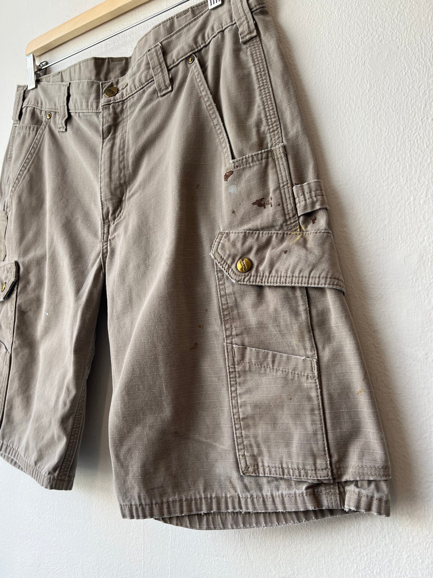 Y2K Painted Carhartt Shorts 33"
