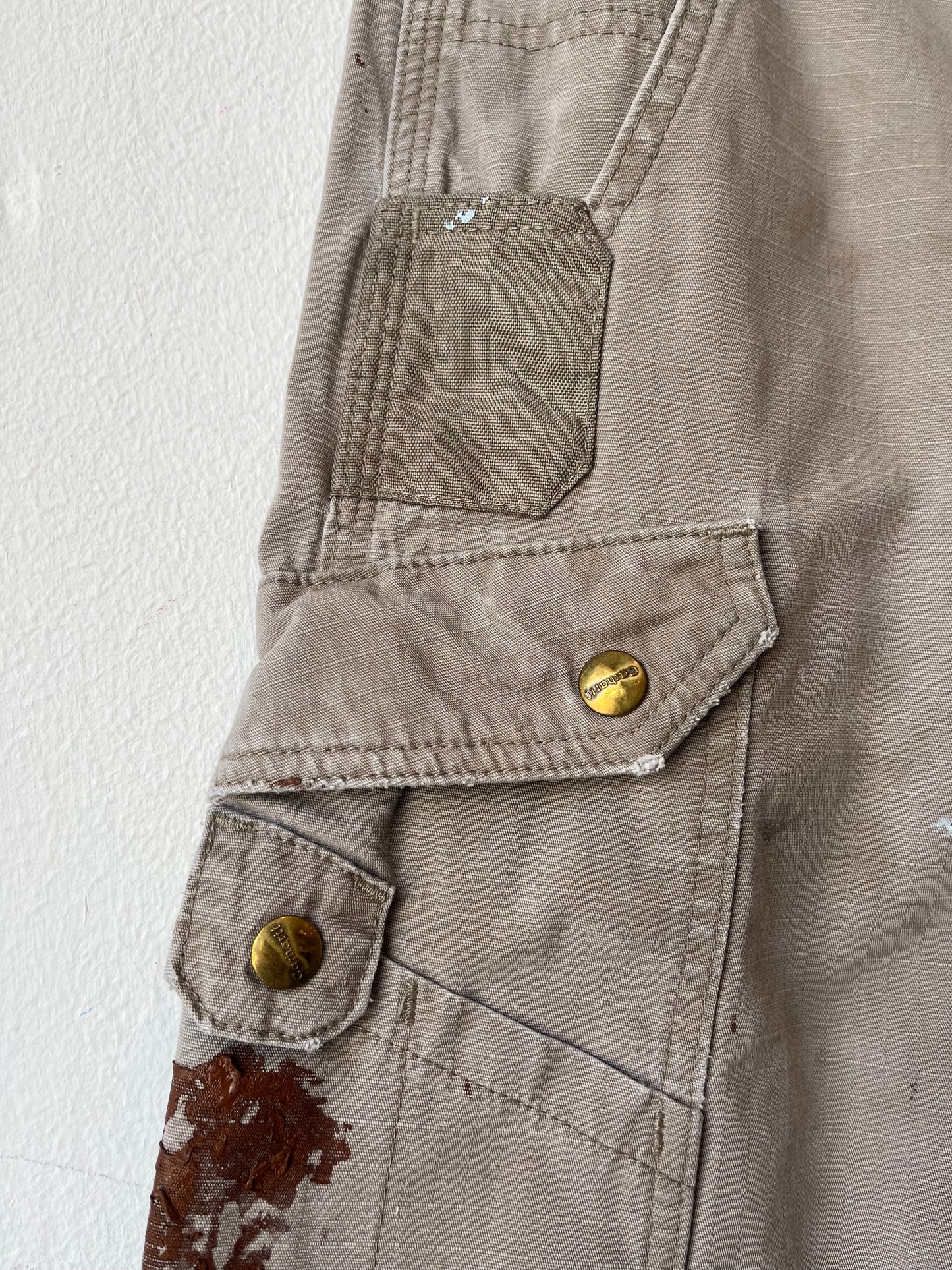 Y2K Painted Carhartt Shorts 33"