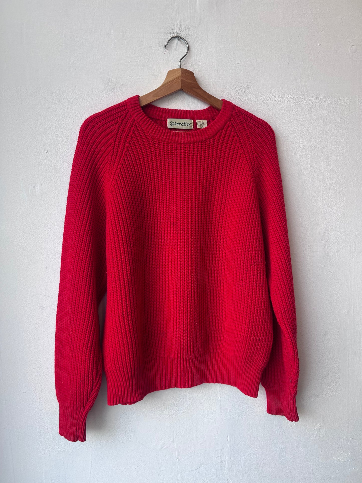 90's Red Knit Sweater
