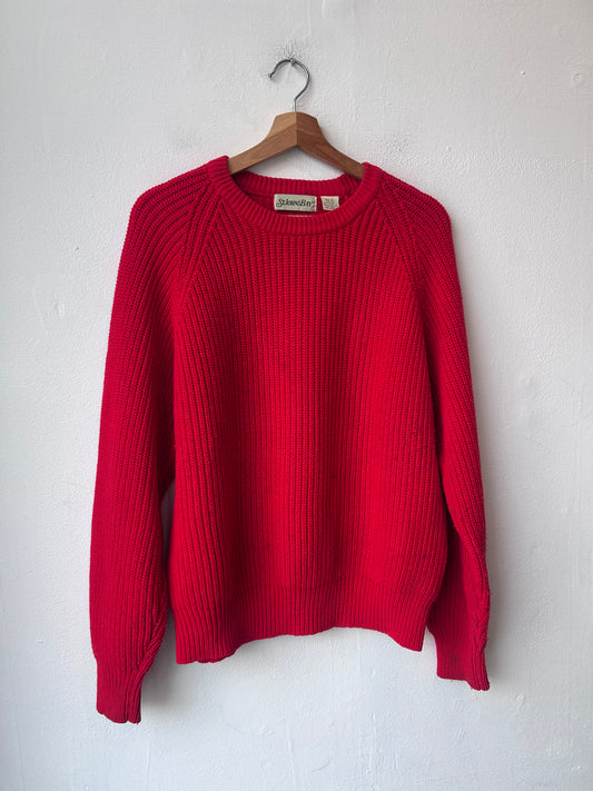 90's Red Knit Sweater