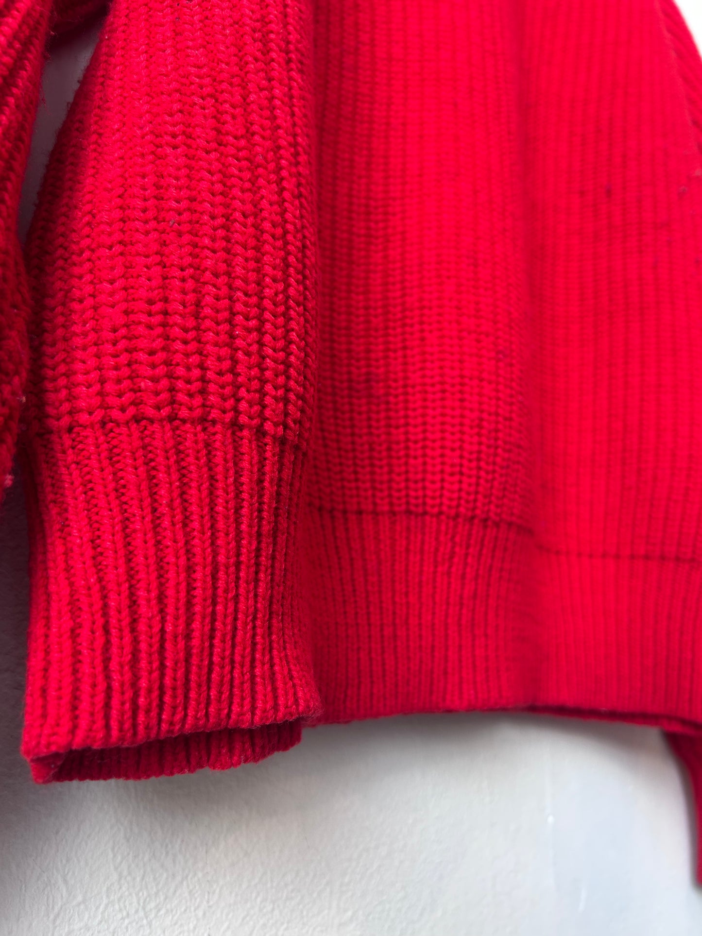 90's Red Knit Sweater