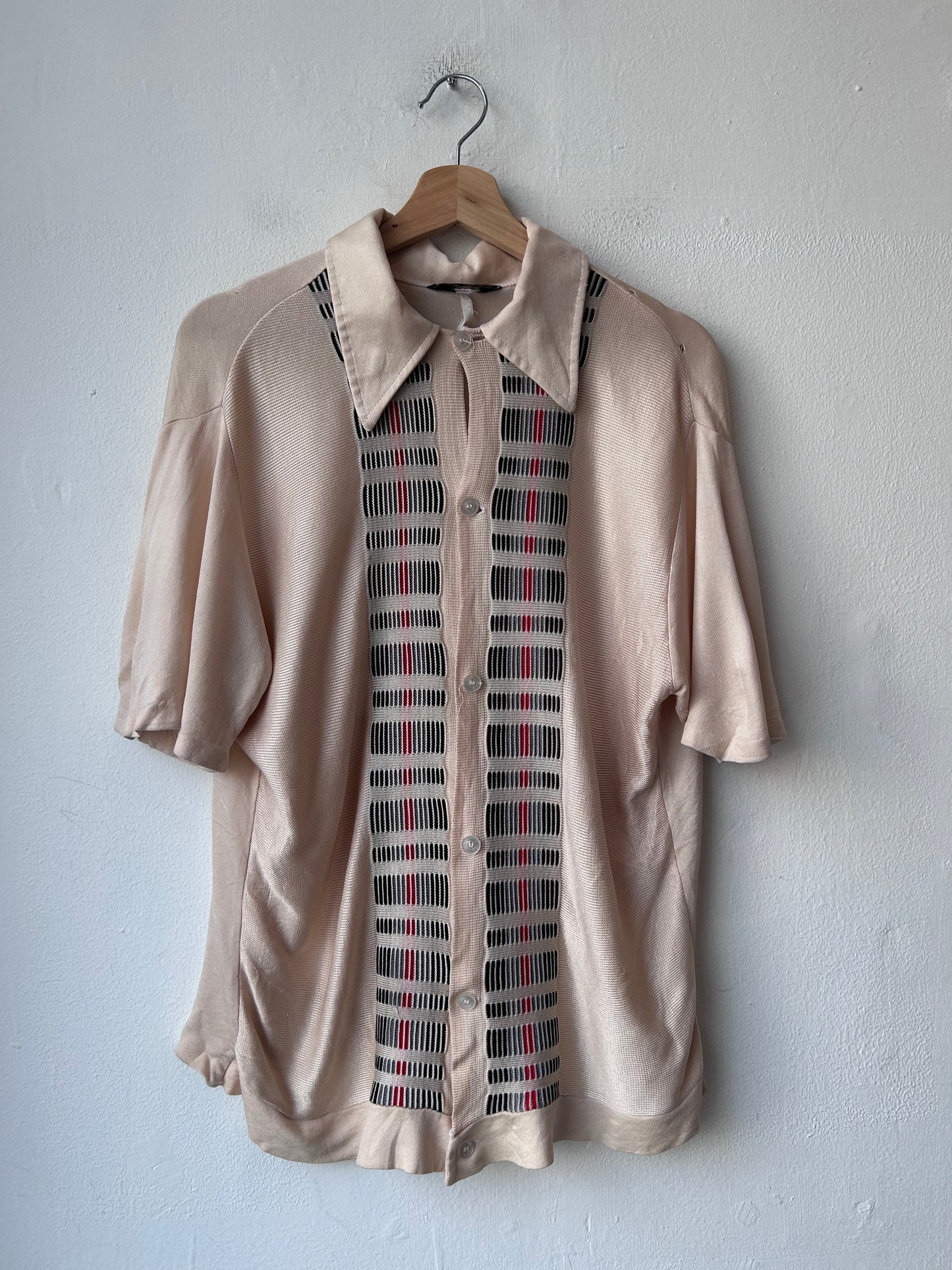 50's Button Up Knit Shirt