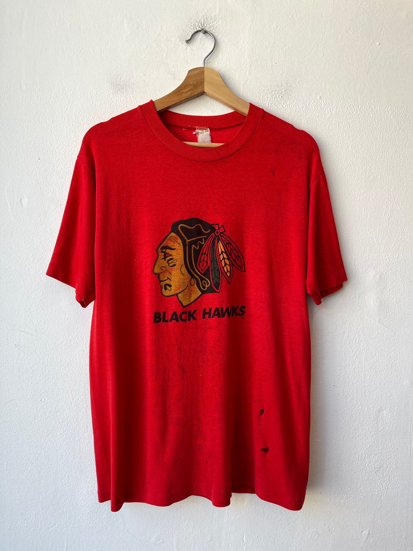80's Black Hawks T-Shirt