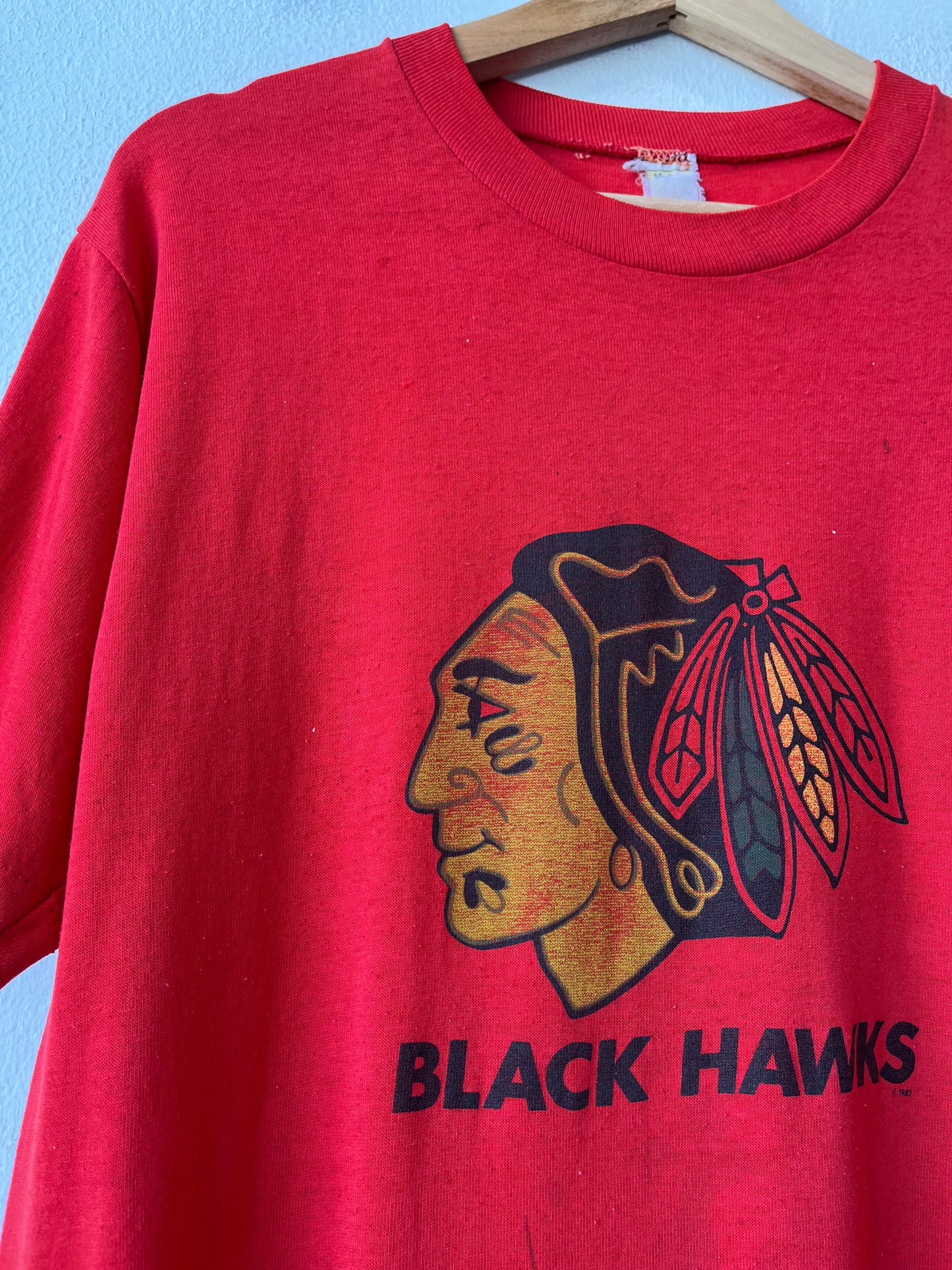 80's Black Hawks T-Shirt