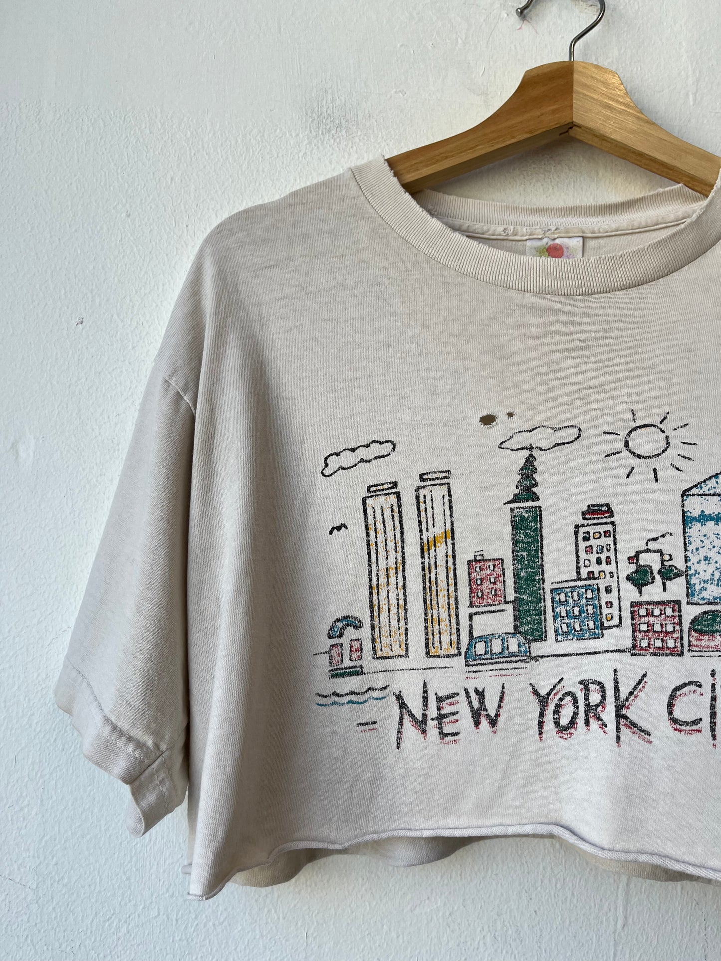 Y2K Cropped New York T-Shirt