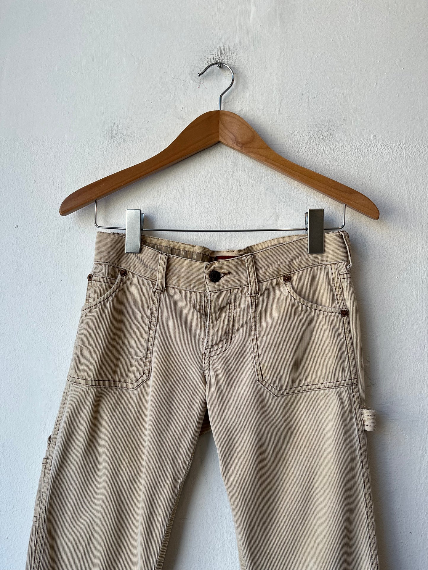 Y2K Low-Rise Corduroy Flare Pants 28"