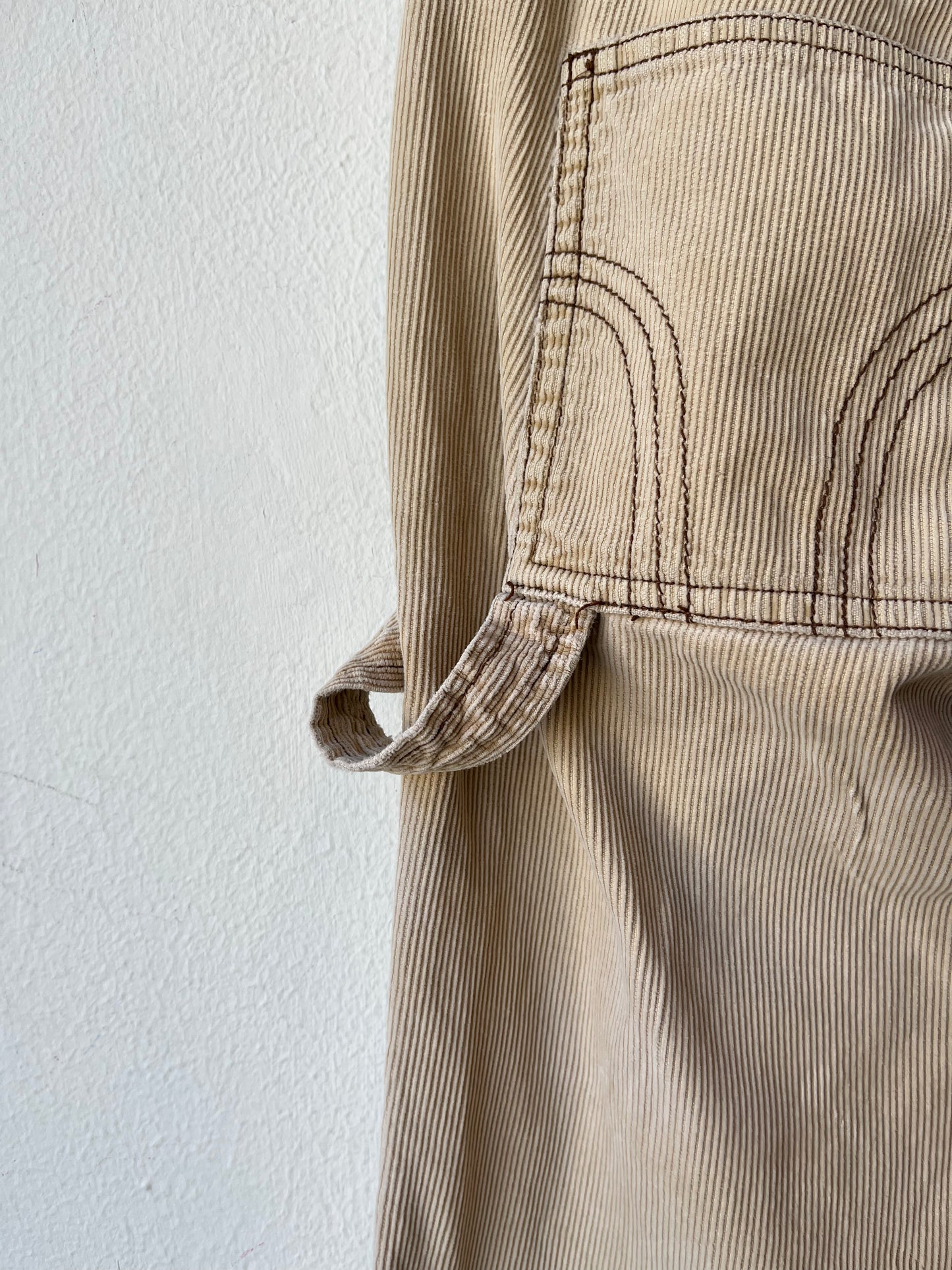 Y2K Low-Rise Corduroy Flare Pants 28"