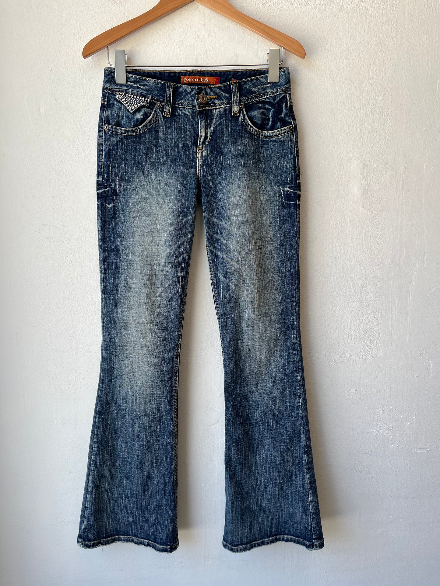 Y2K Bedazzled Mudd Jeans 28”