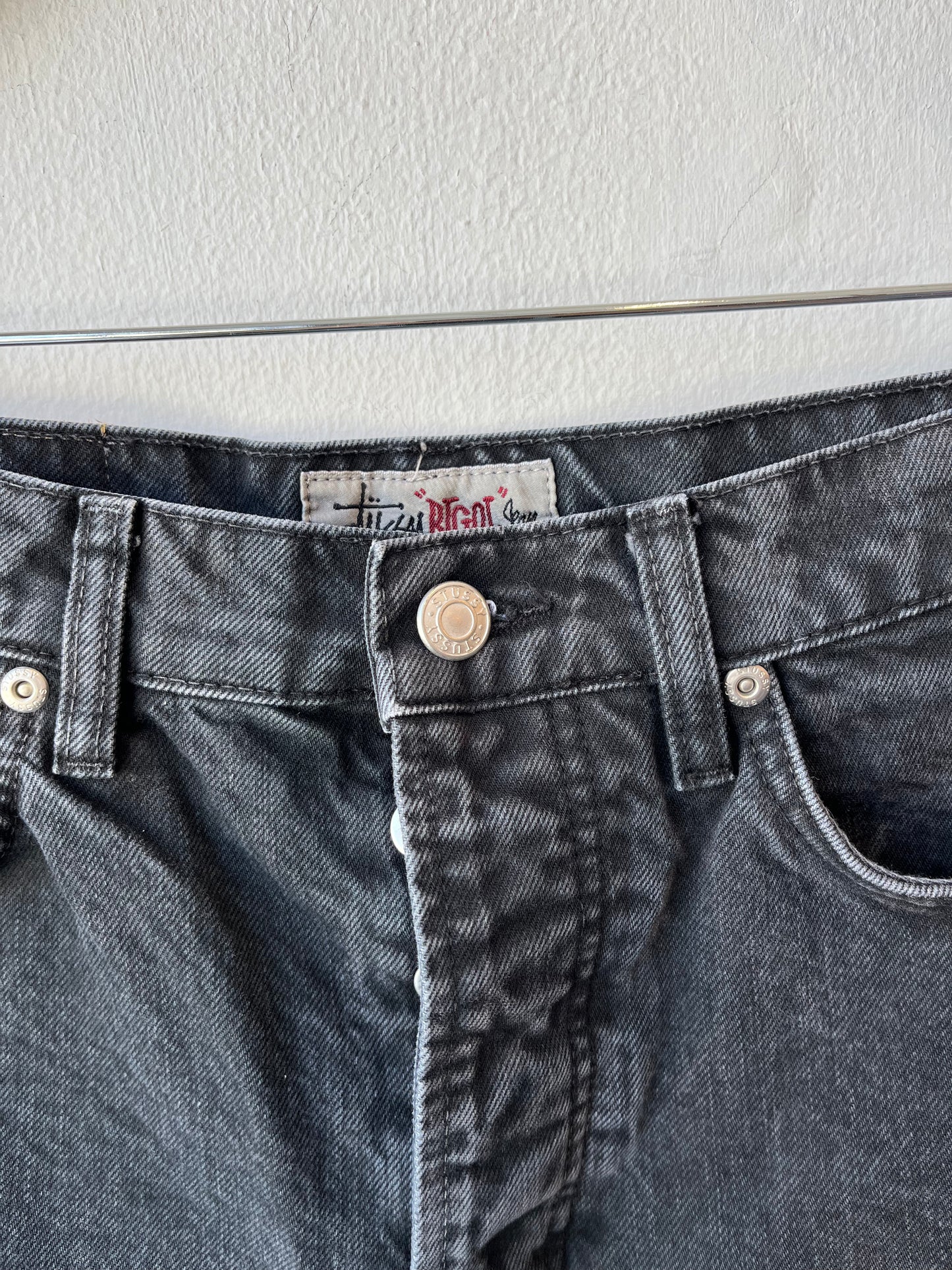 Y2K Stussy Black Jeans 29"