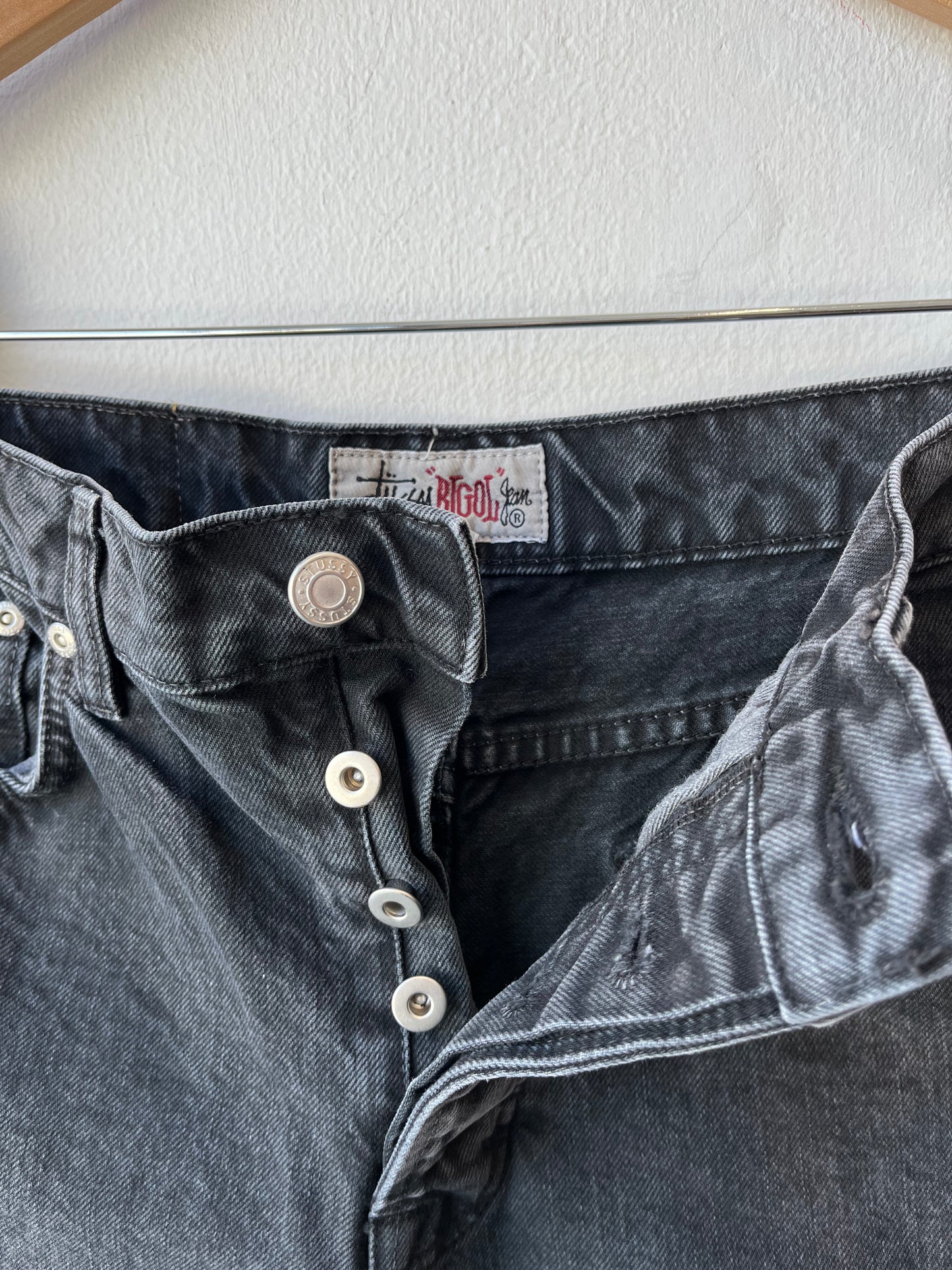 Y2K Stussy Black Jeans 29"