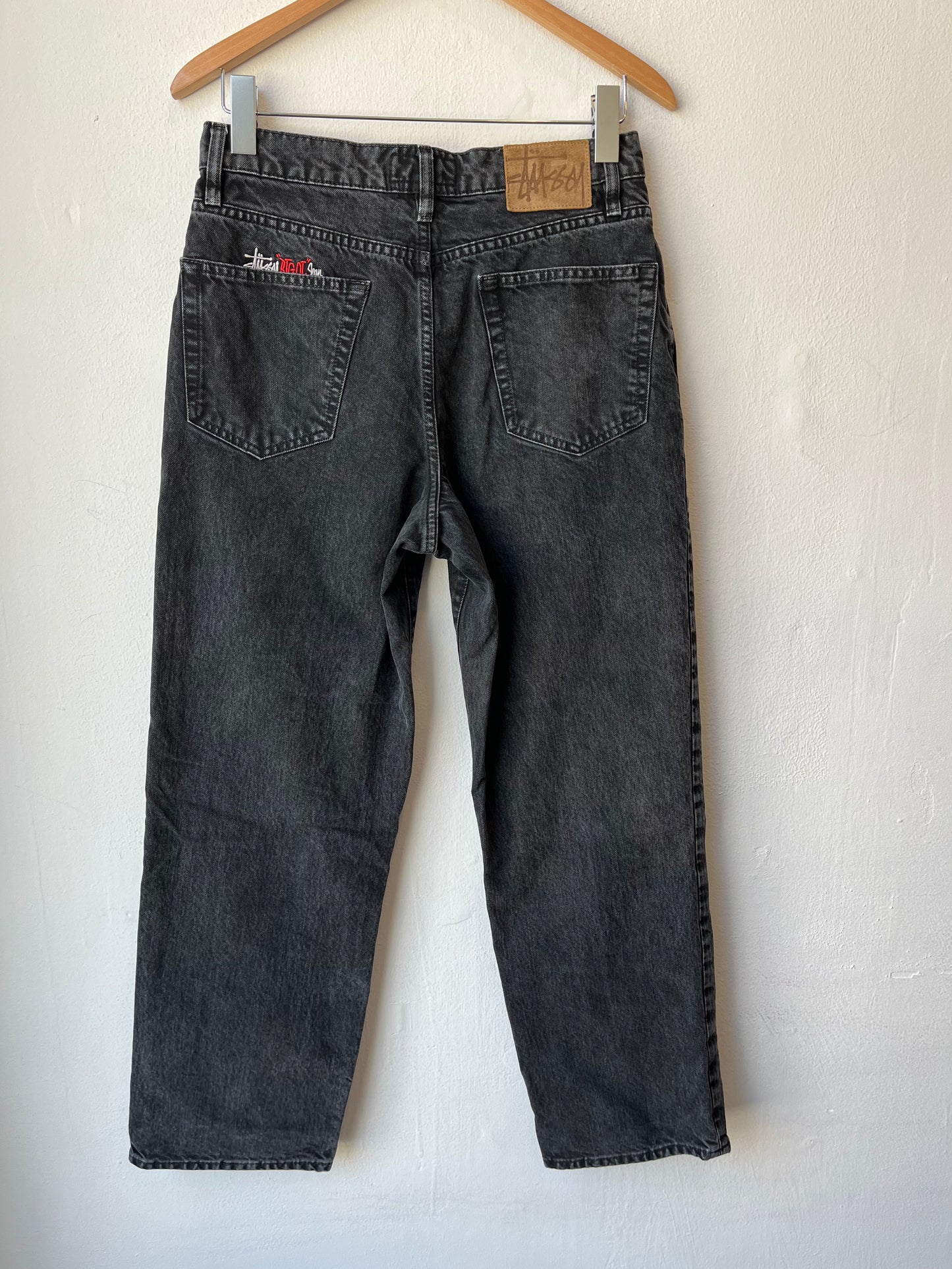Y2K Stussy Black Jeans 29"
