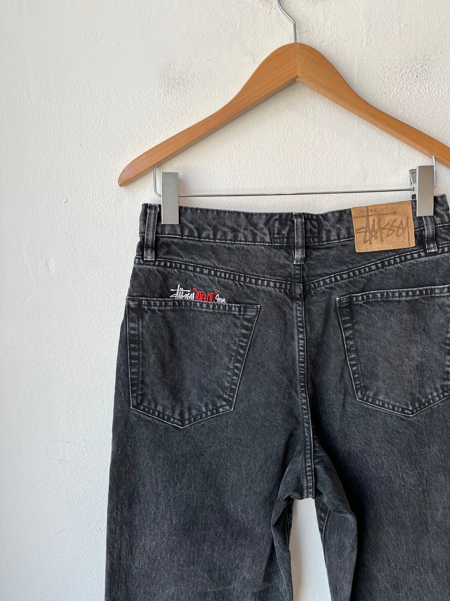 Y2K Stussy Black Jeans 29"