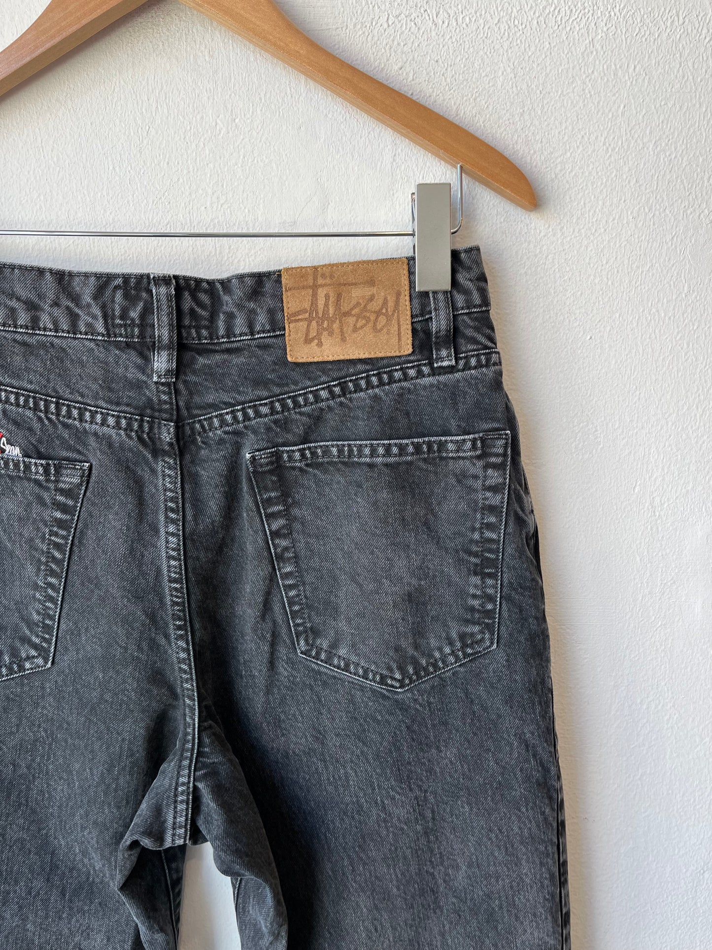 Y2K Stussy Black Jeans 29"