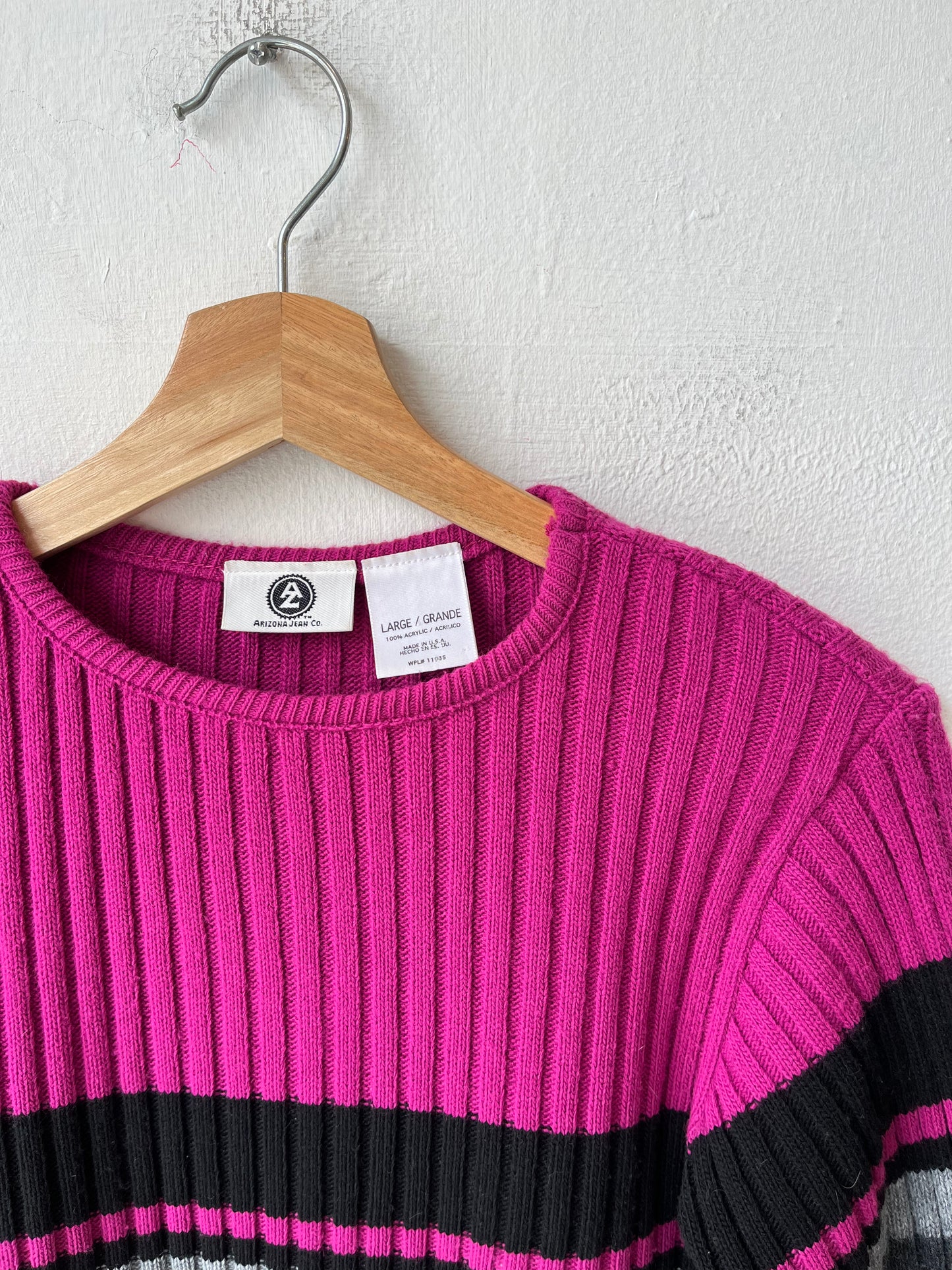 90's Striped Knit Sweater