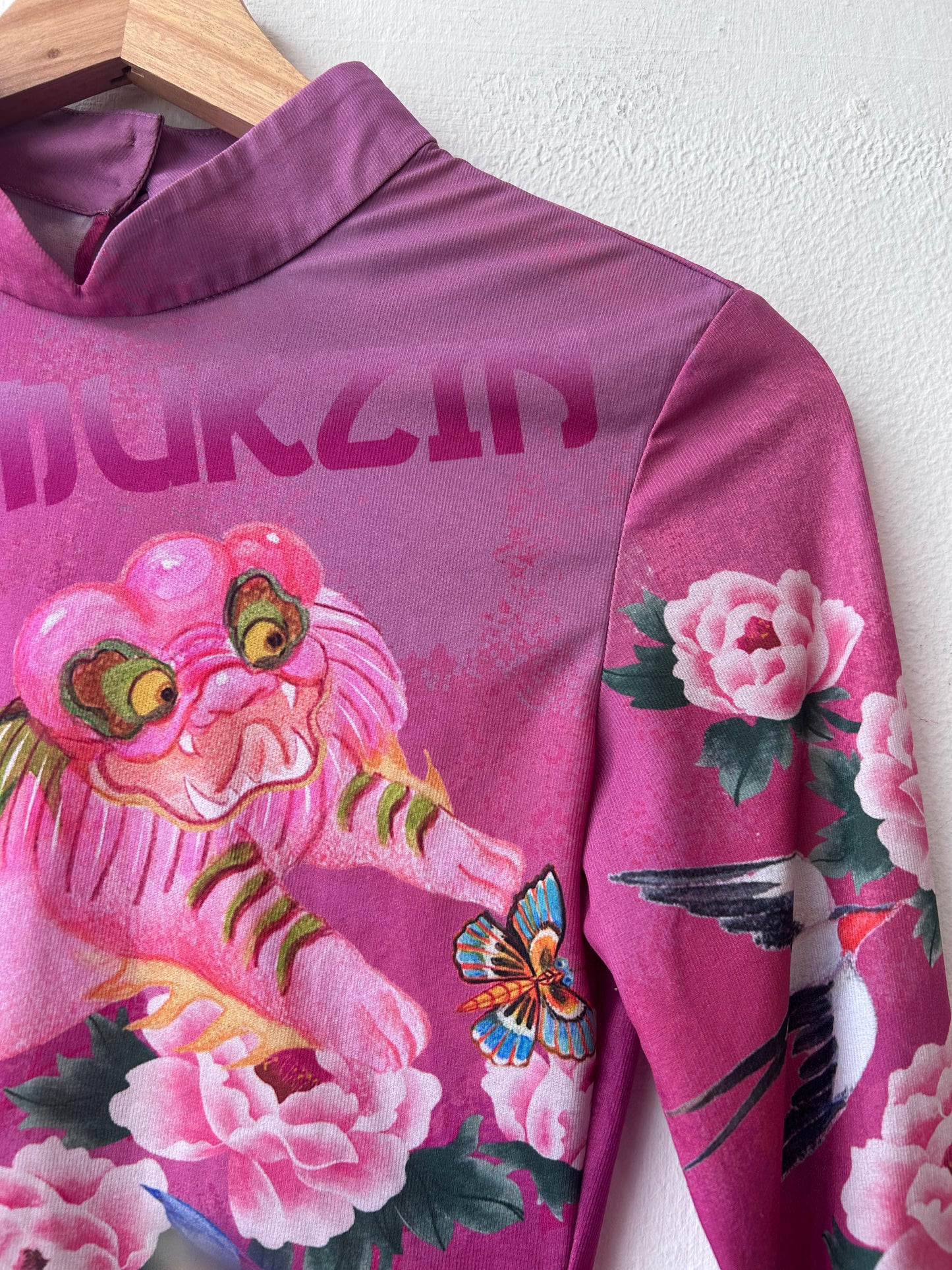 Y2K Pink Dragon Top