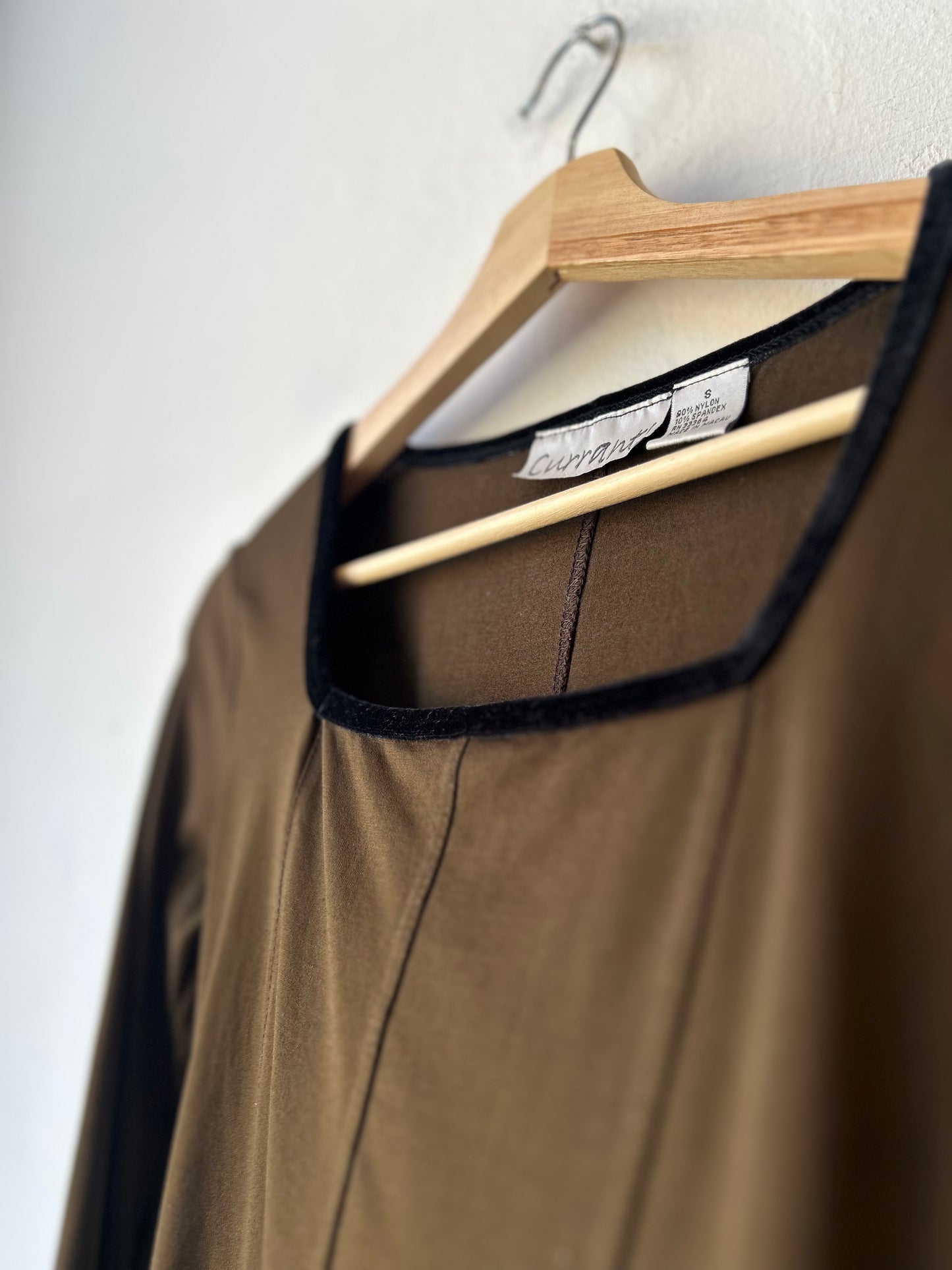 90's Brown 3/4 Sleeve Top