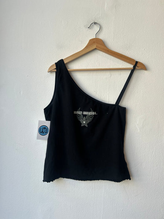 Y2K Harley Davidson Off The Shoulder Top