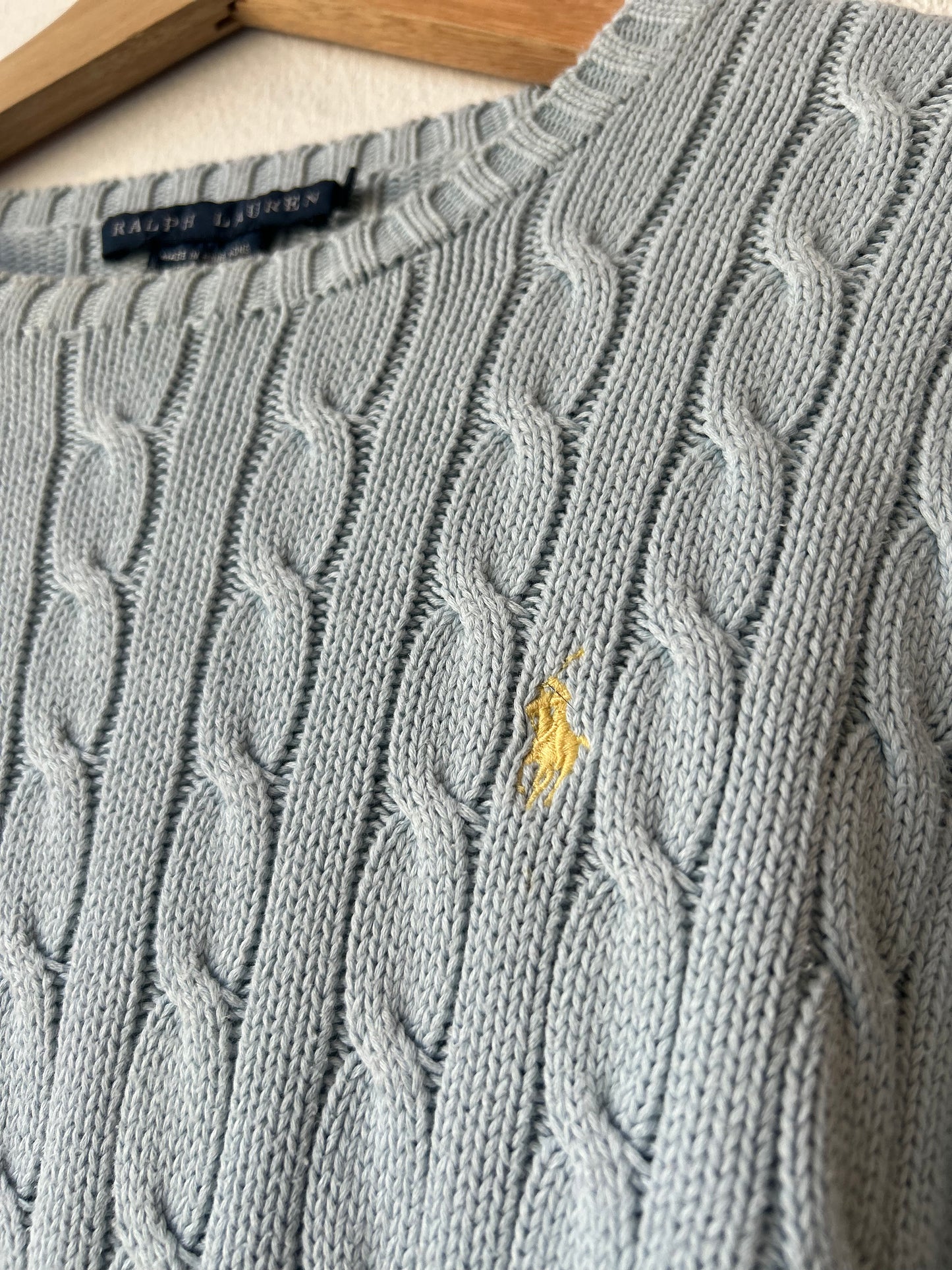 Y2K Polo Cable Knit Sweater